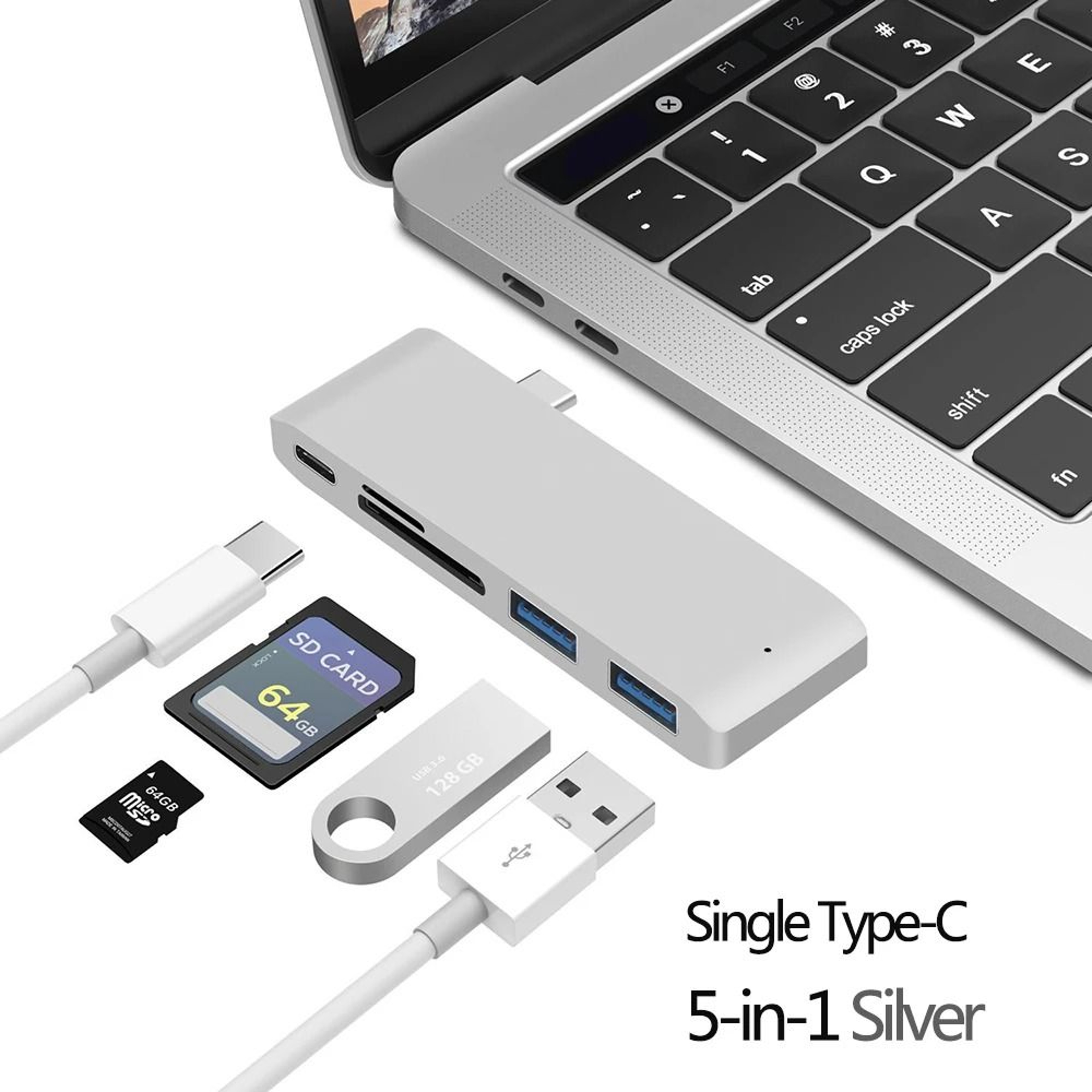 USB C Hub To 4K HDMI Adapter With Thunderbolt 3 SD TF Reader And PD For MacBook Pro And Air 6