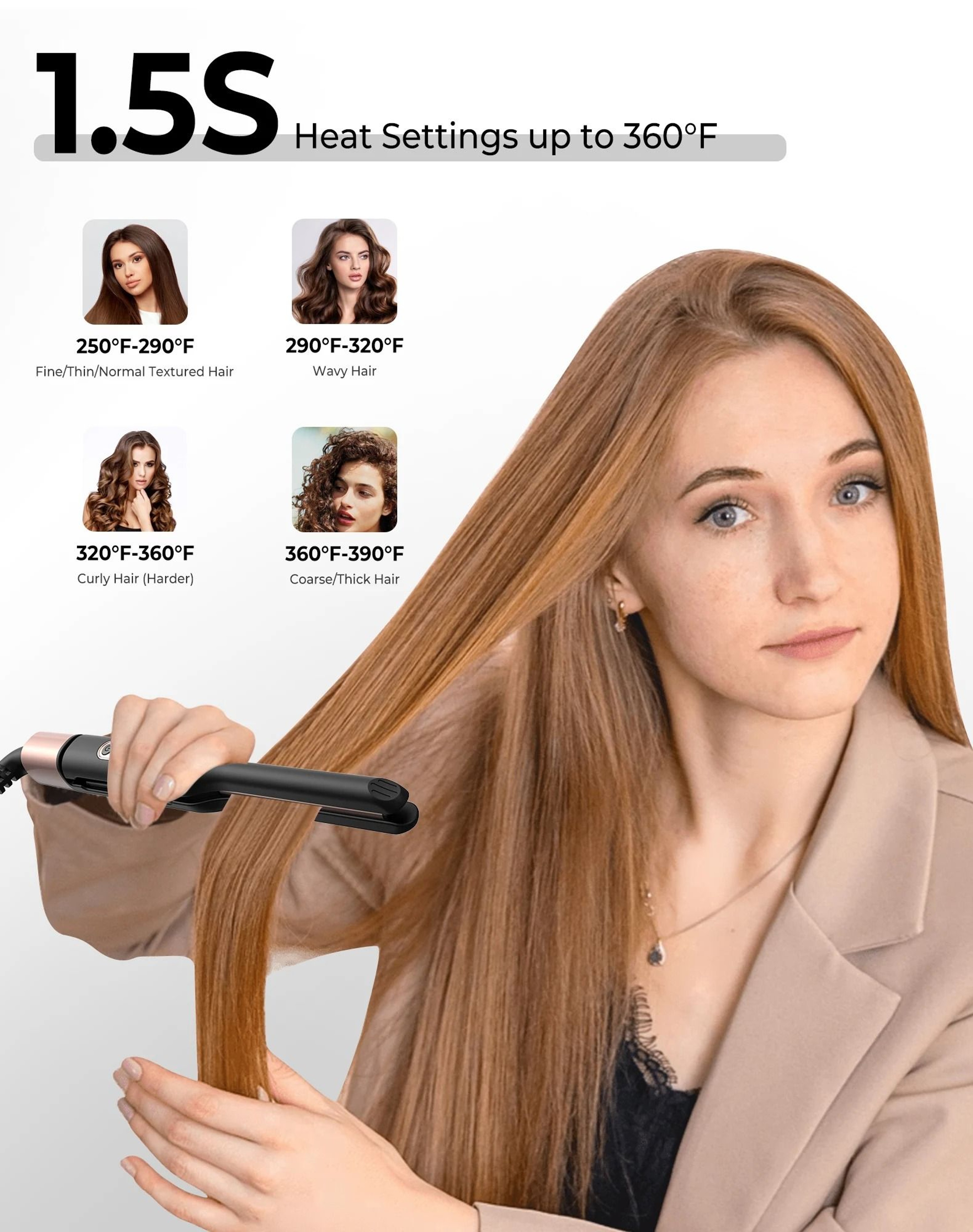 Mini Ceramic Pencil Flat Iron For Short Hair Beard And Pixie Cuts With 3 10 Inch Thin Plates 5