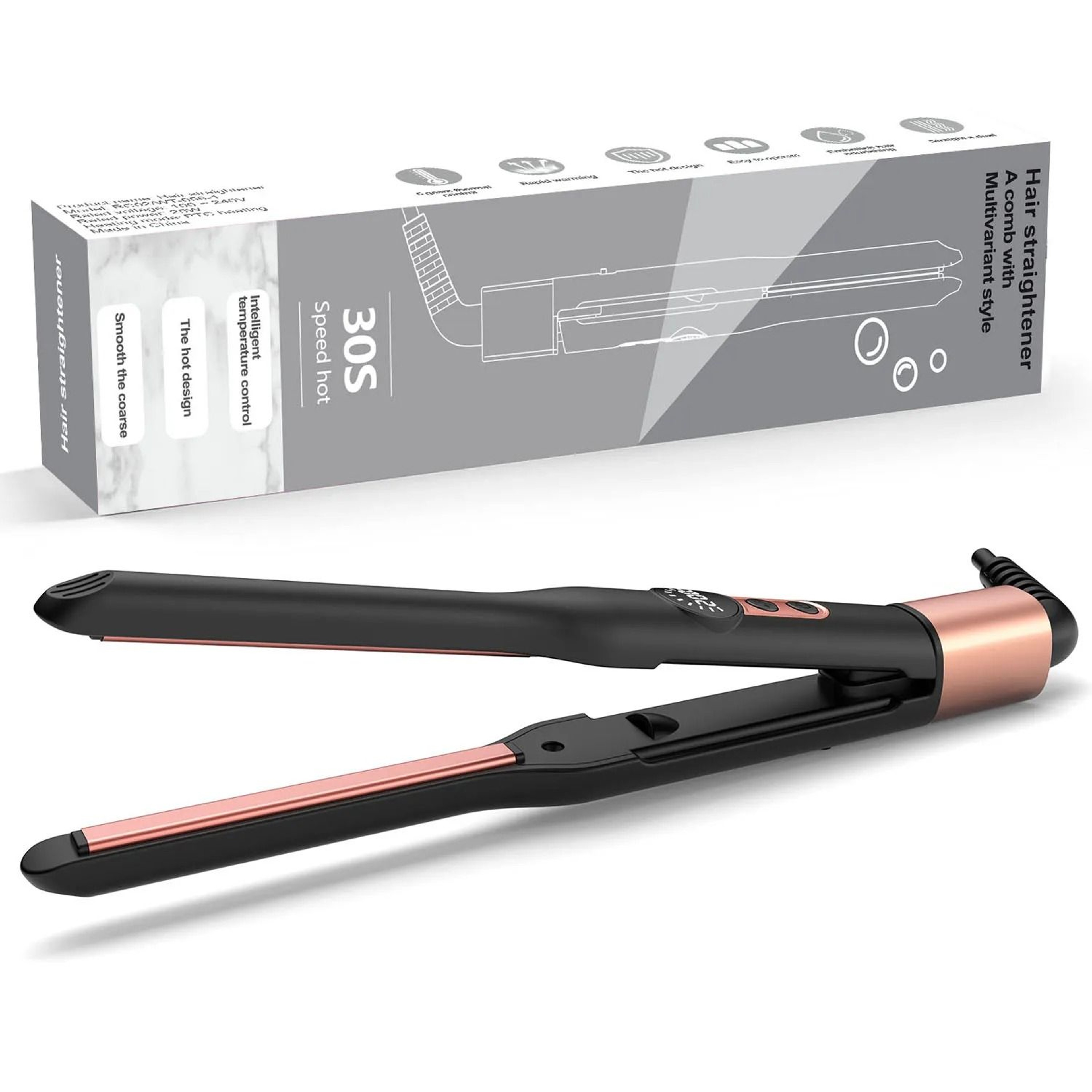 Mini Ceramic Pencil Flat Iron For Short Hair Beard And Pixie Cuts With 3 10 Inch Thin Plates 7