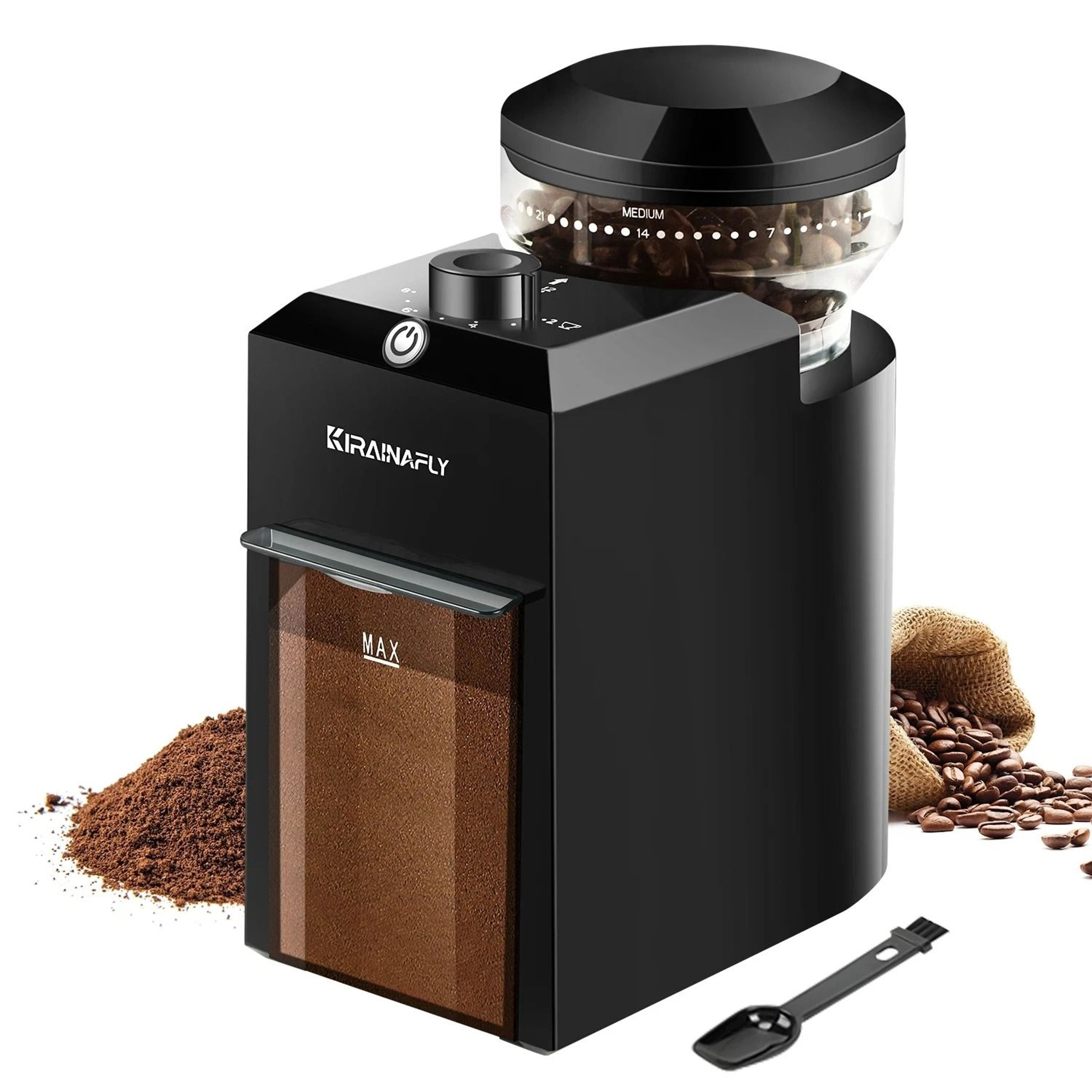 Electric Burr Coffee Grinder With 28 Adjustable Grind Settings For Espresso French Press And Drip B 0
