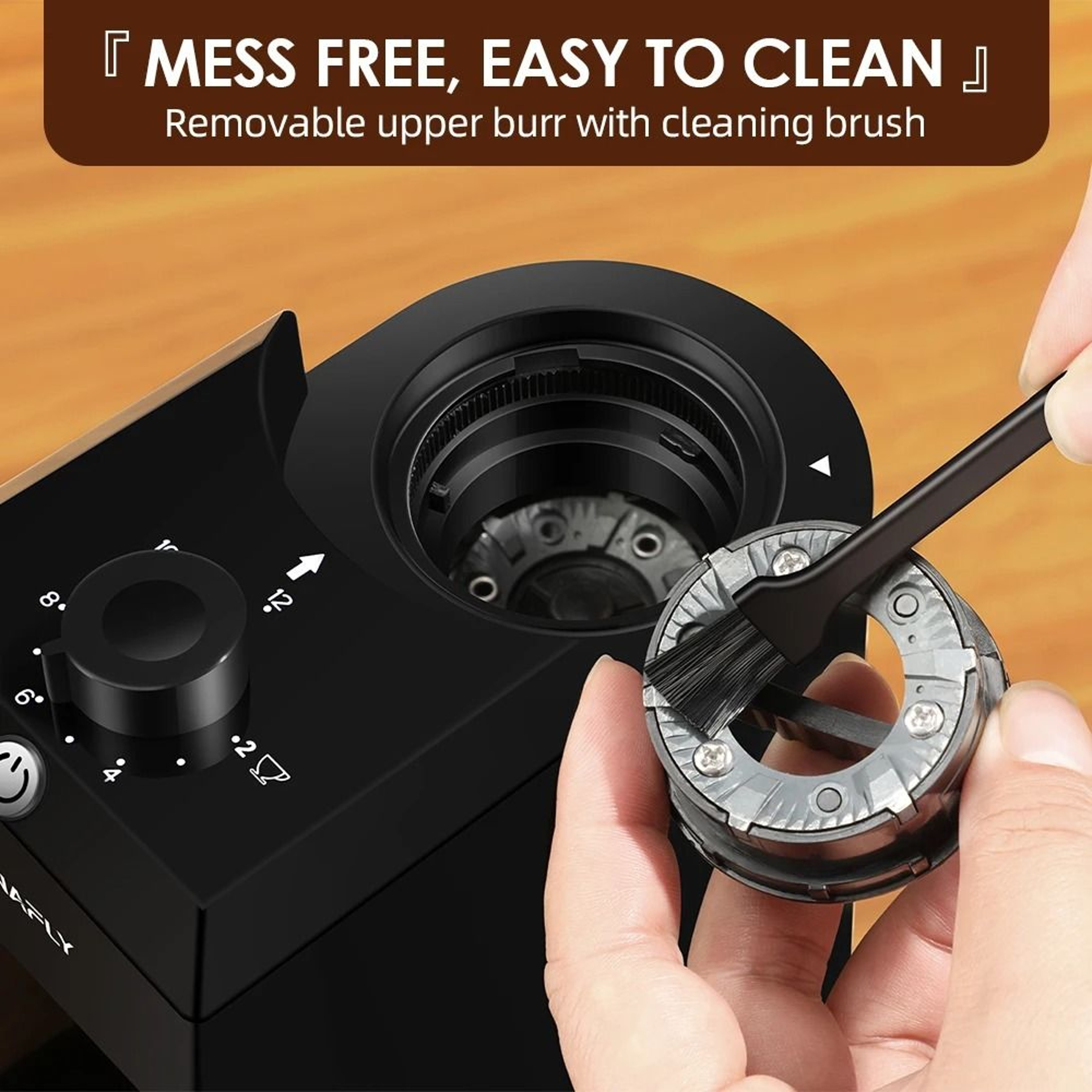 Electric Burr Coffee Grinder With 28 Adjustable Grind Settings For Espresso French Press And Drip B 4