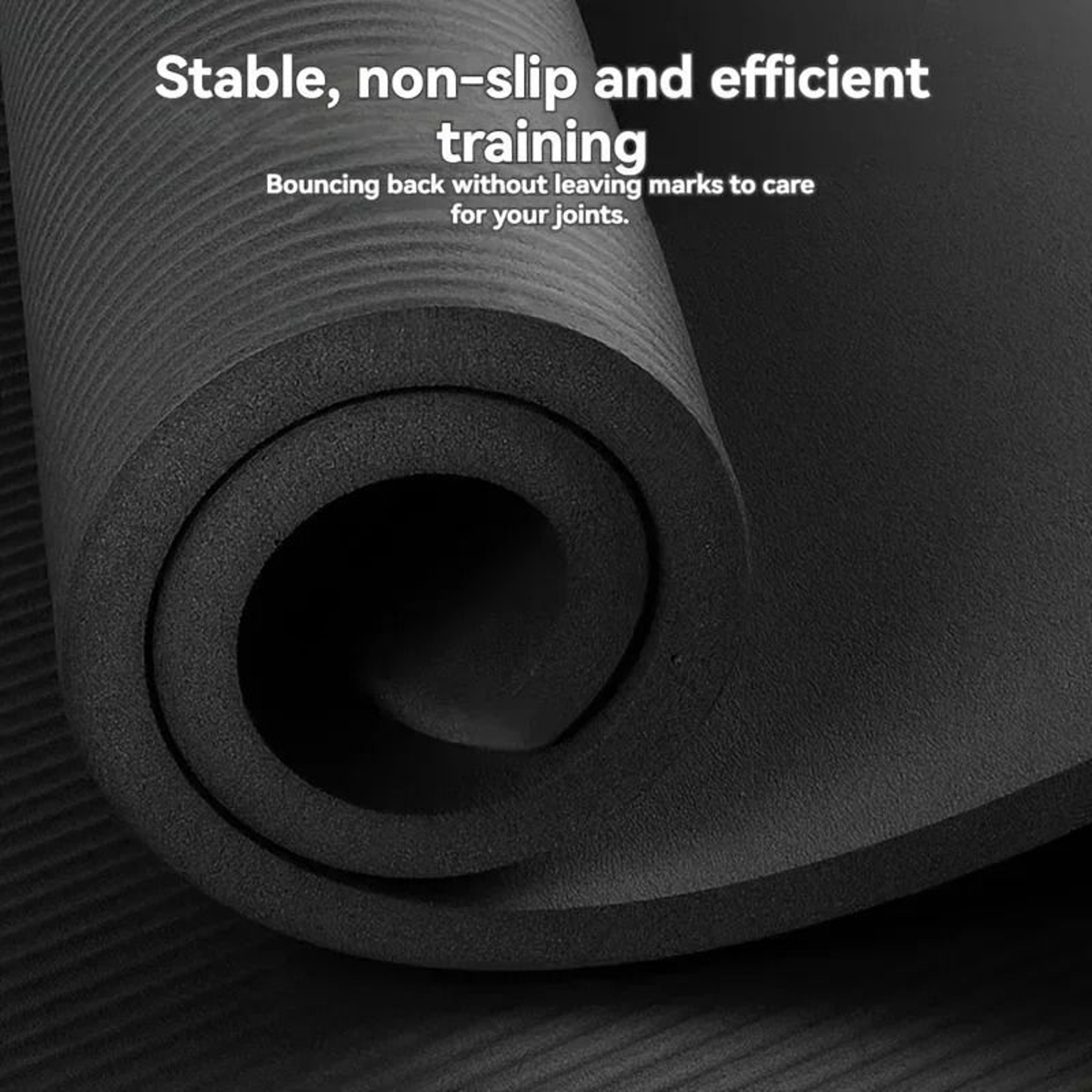 NBR Non Slip Thick Yoga Mat Durable Home Fitness Exercise Mat 3