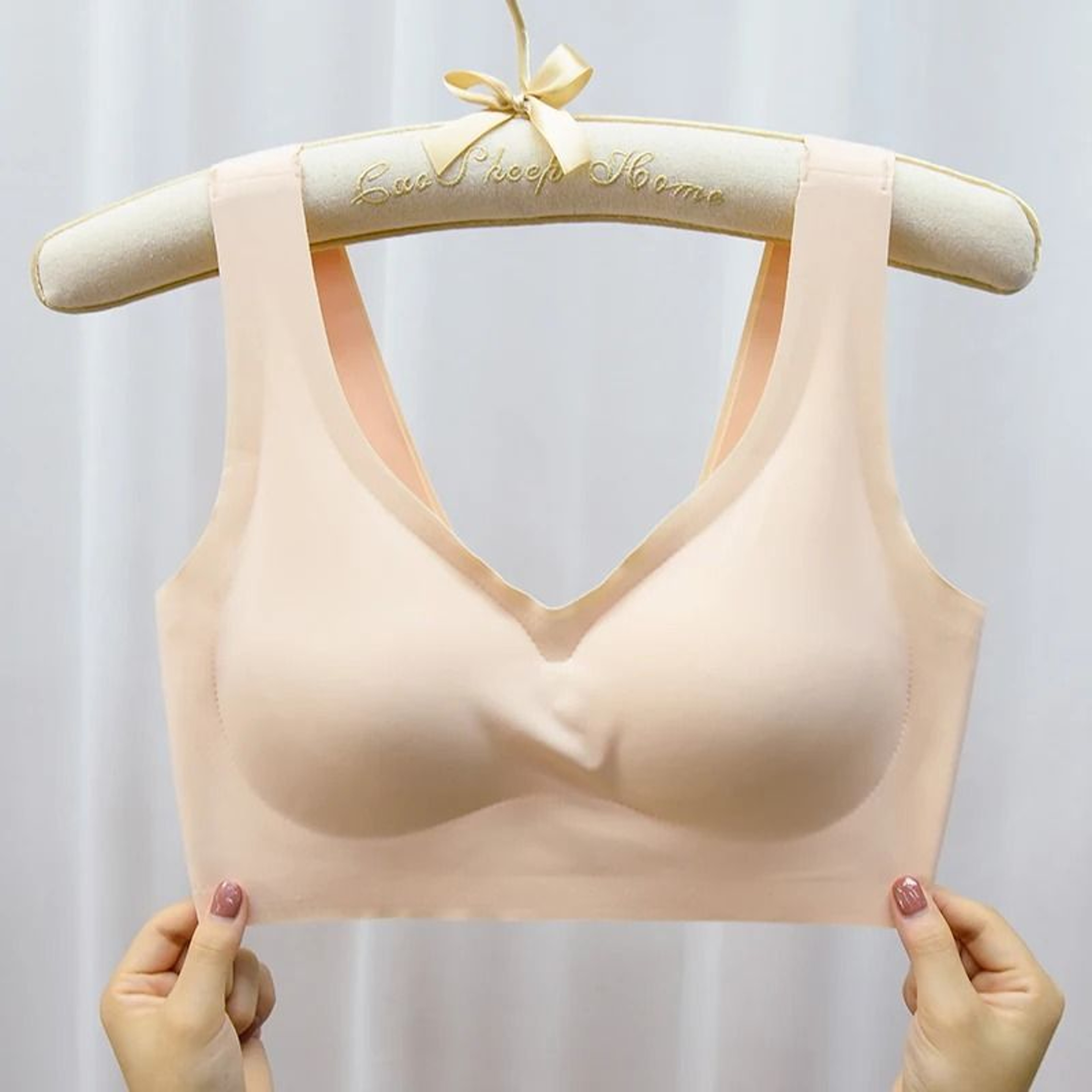 M To 7XL Seamless Plus Size Wireless Push Up Sport Bra 6