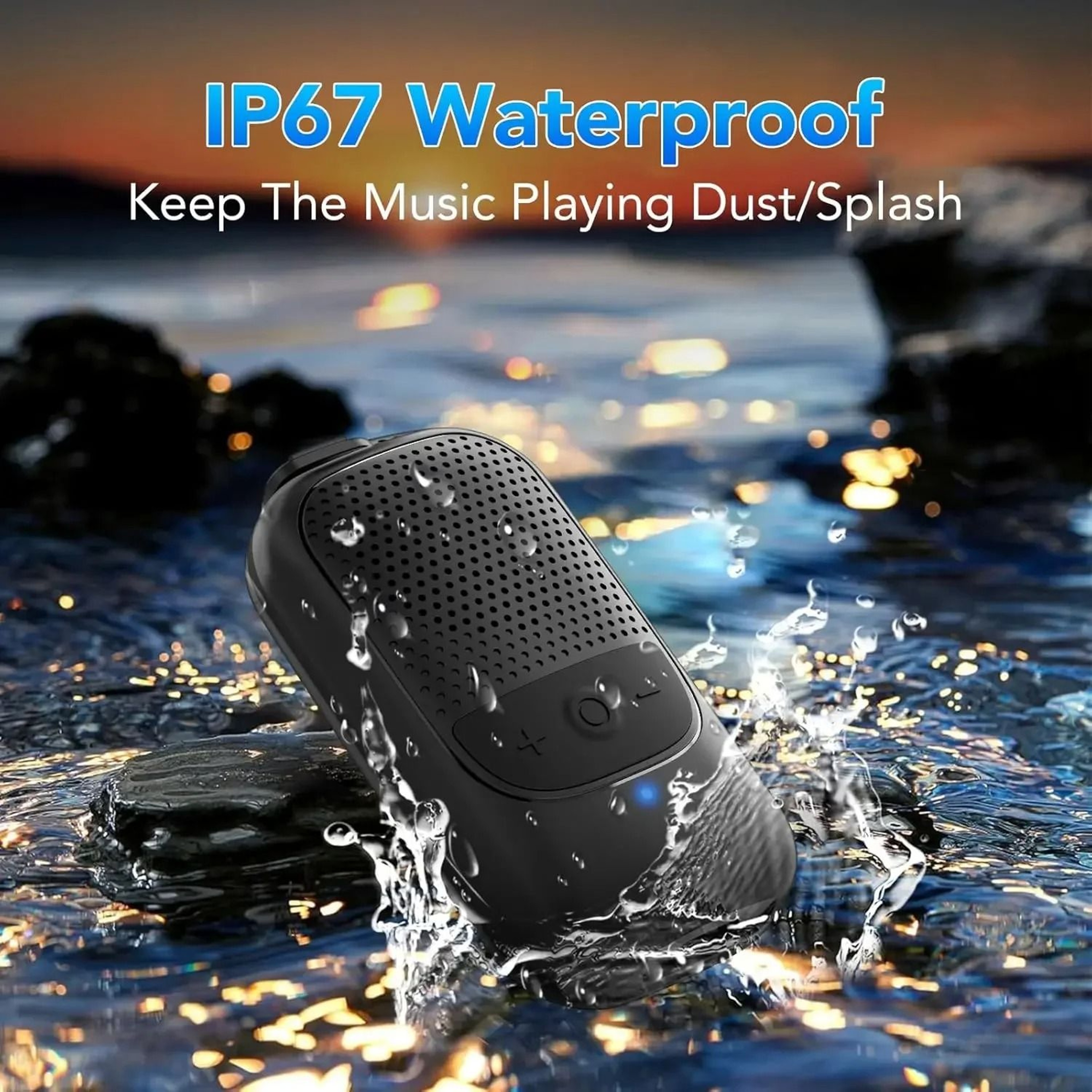 Wearable Clip On Bluetooth Speaker With ENC Mic And Hands Free Call For Outdoor And Work Use 4