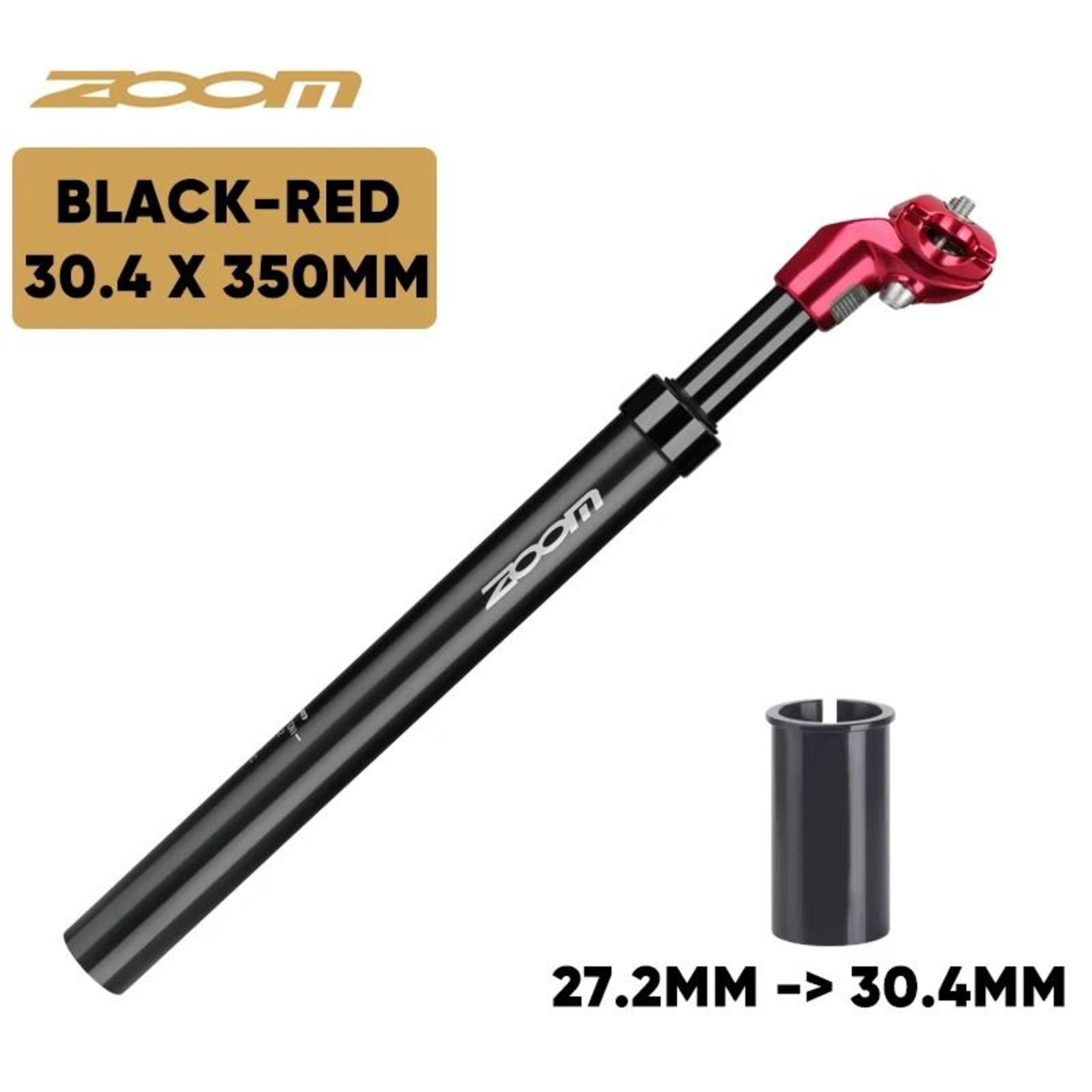 ZOOM Bike Suspension Seatpost Shock Absorber Seat Tube For MTB With Multiple Diameter Options 18