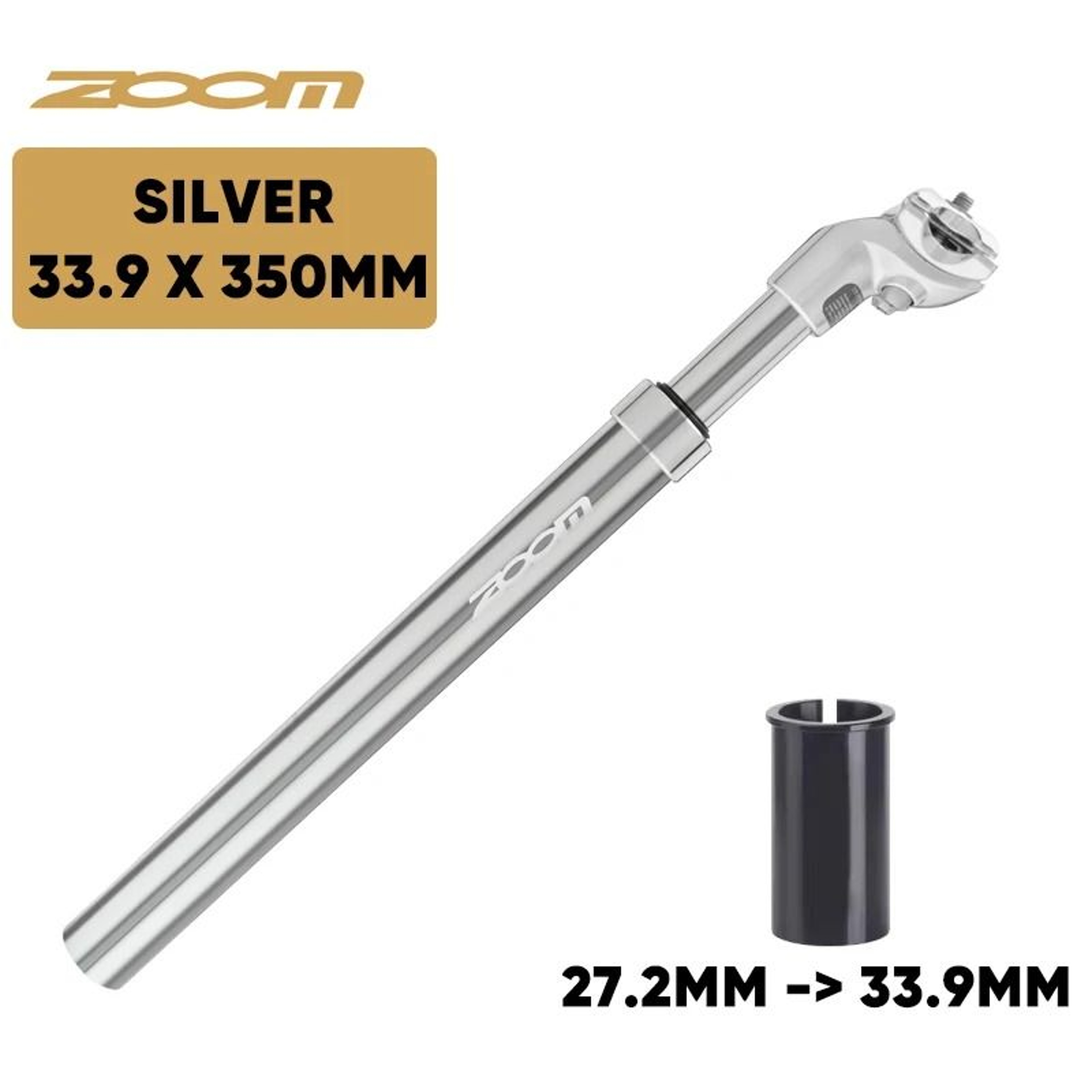 ZOOM Bike Suspension Seatpost Shock Absorber Seat Tube For MTB With Multiple Diameter Options 26