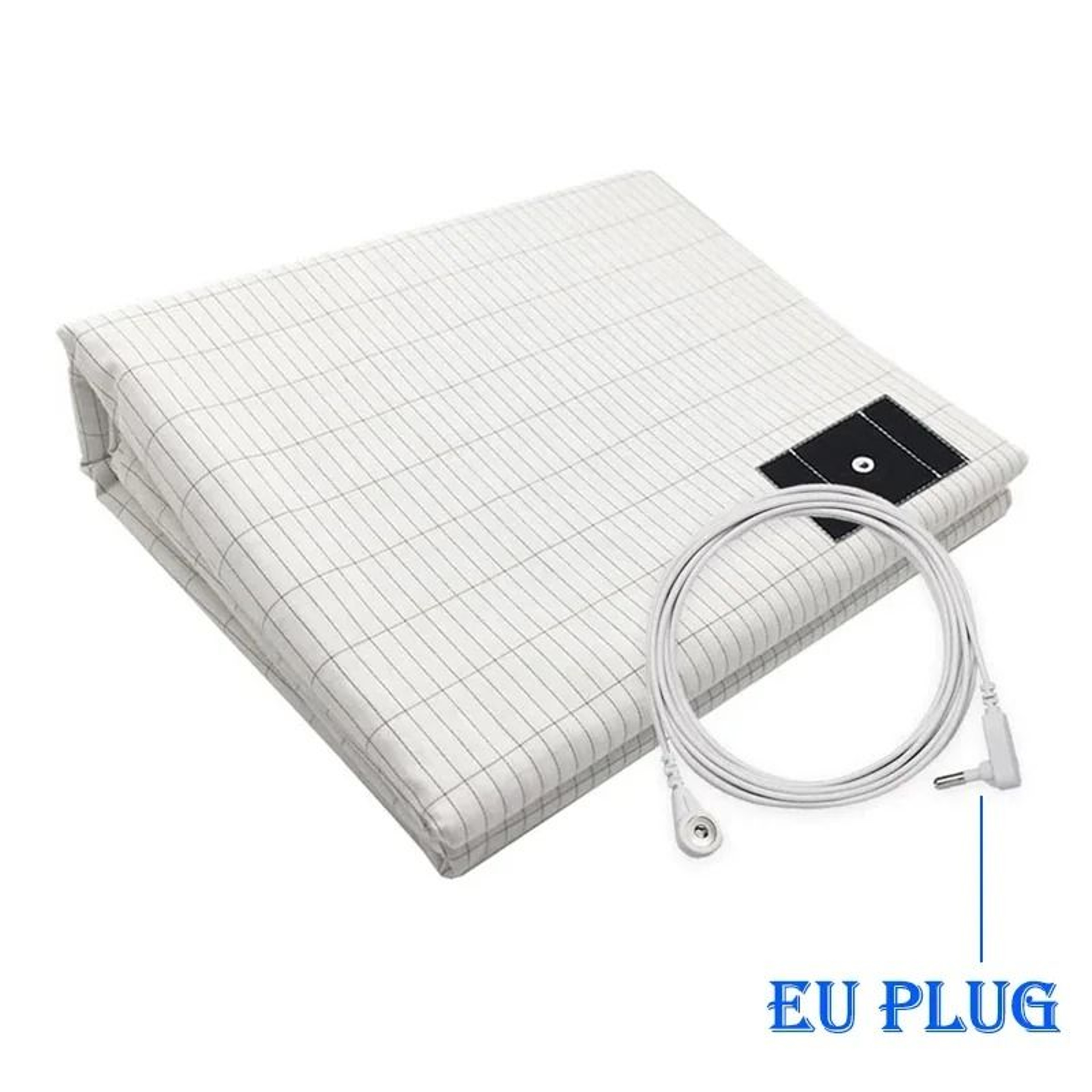 Cotton Silver Fiber Grounding Bedsheet With Earthing Cord For Antistatic Stress Relief And Sleep Su 6