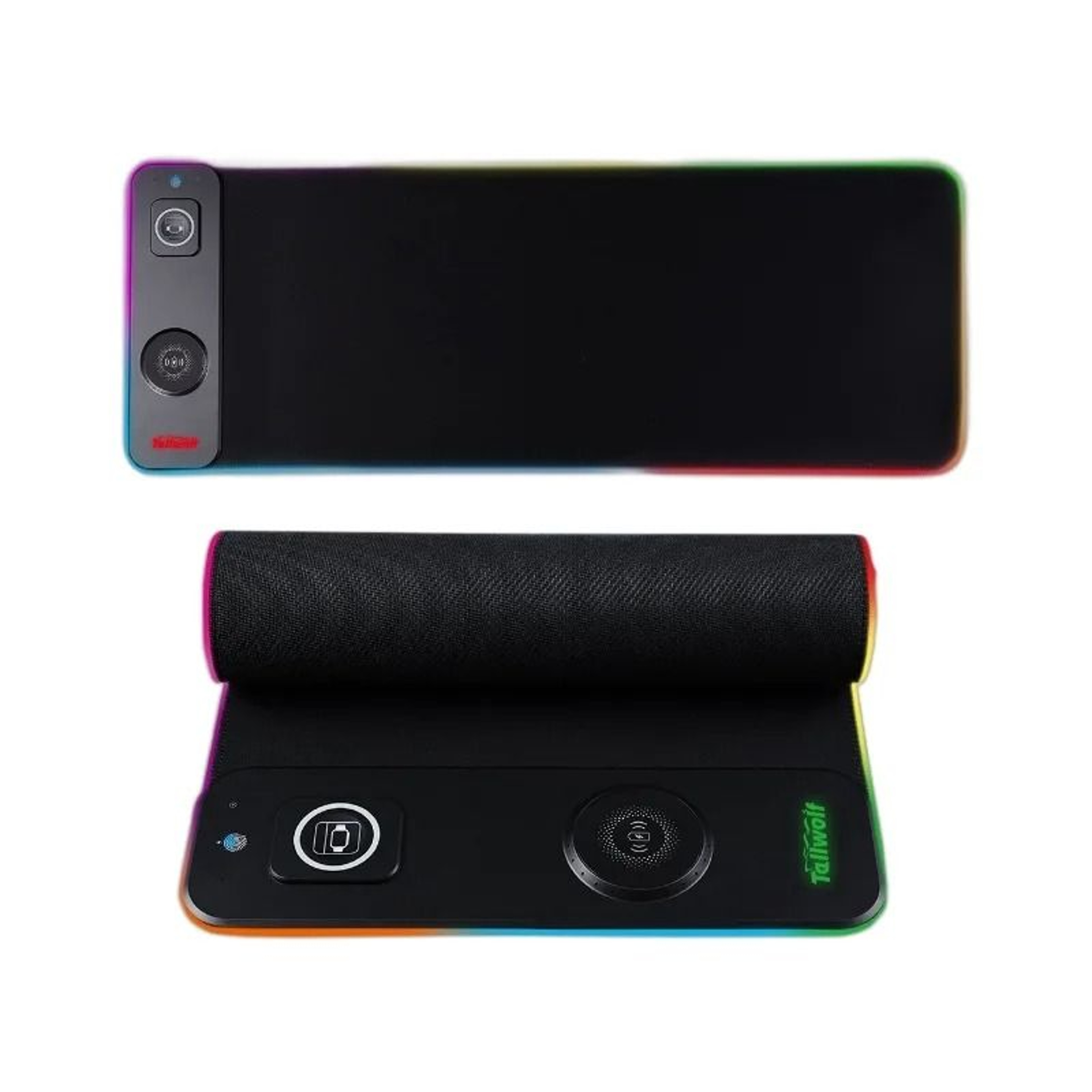 Wireless Charging RGB Mouse Pad With Luminous Edge For Gaming And Phone Charging Desktop Setup 5