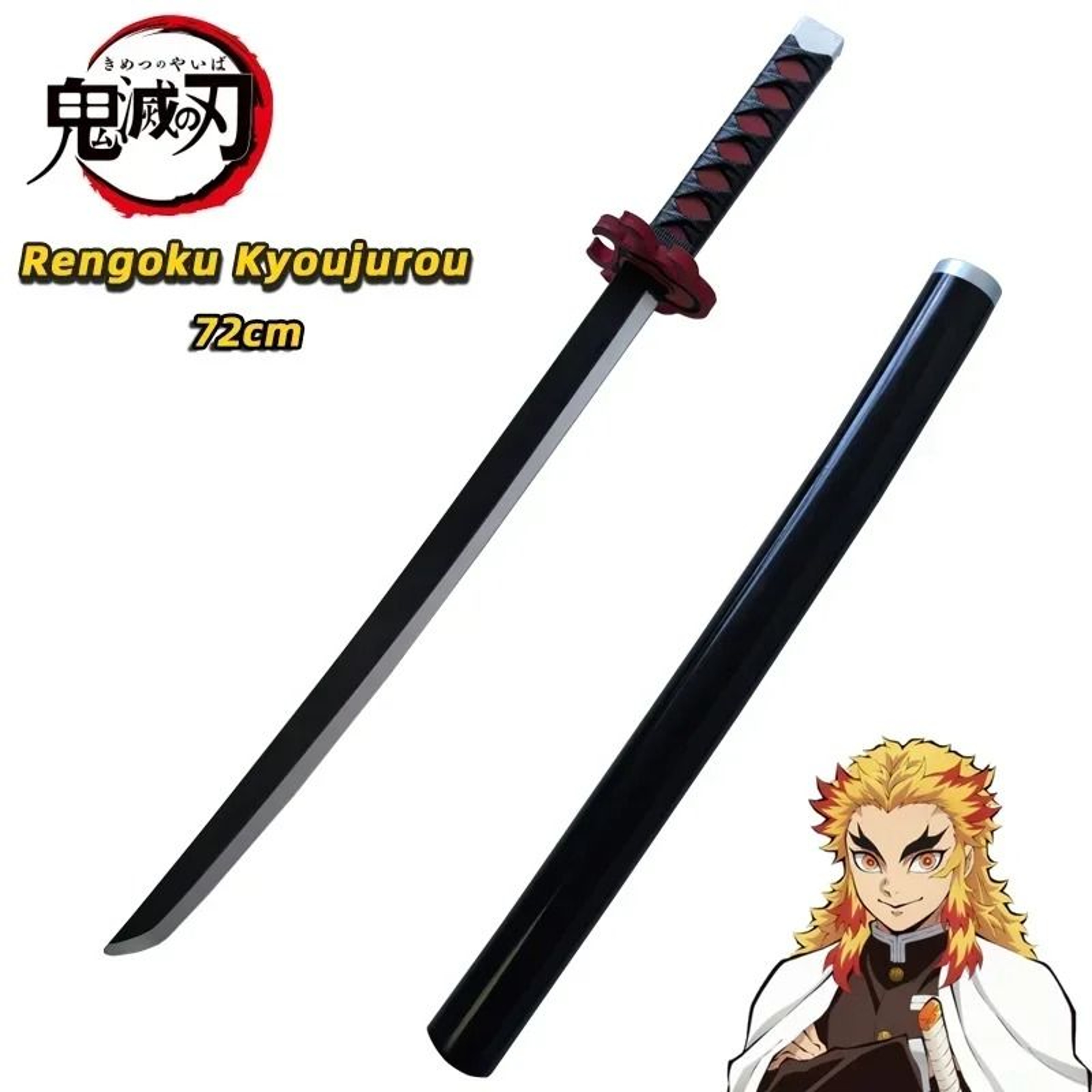 72cm Anime Sword Inspired By Demon Slayer Characters For Cosplay And Display 5