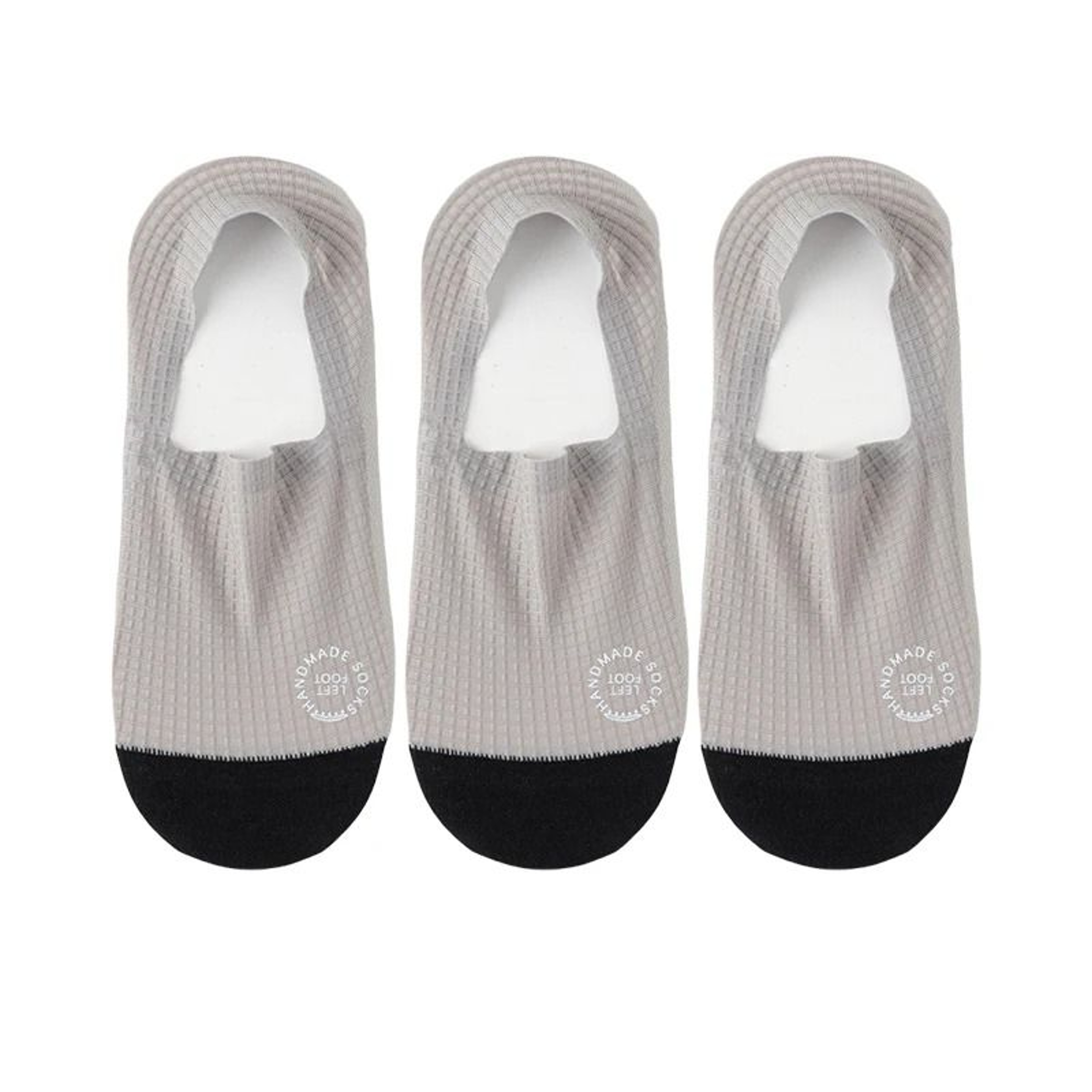 Men Invisible Socks 3 Pairs Breathable No Show Boat Socks With Waffle Mesh And Sweat Absorption 6
