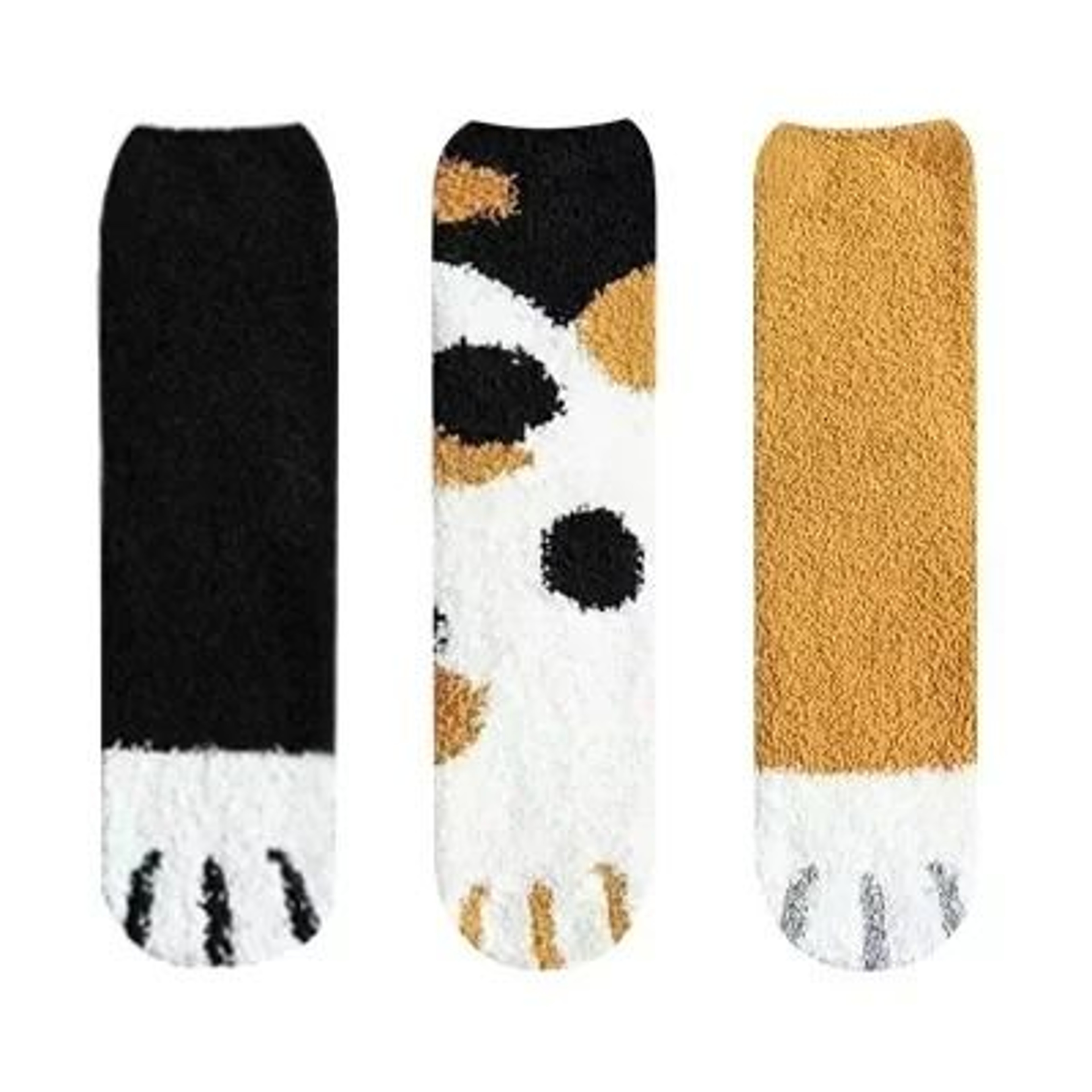 Women 3D Animal Toe Socks Set With Cat Paw And Stripe Designs For Fun Everyday Wear 17