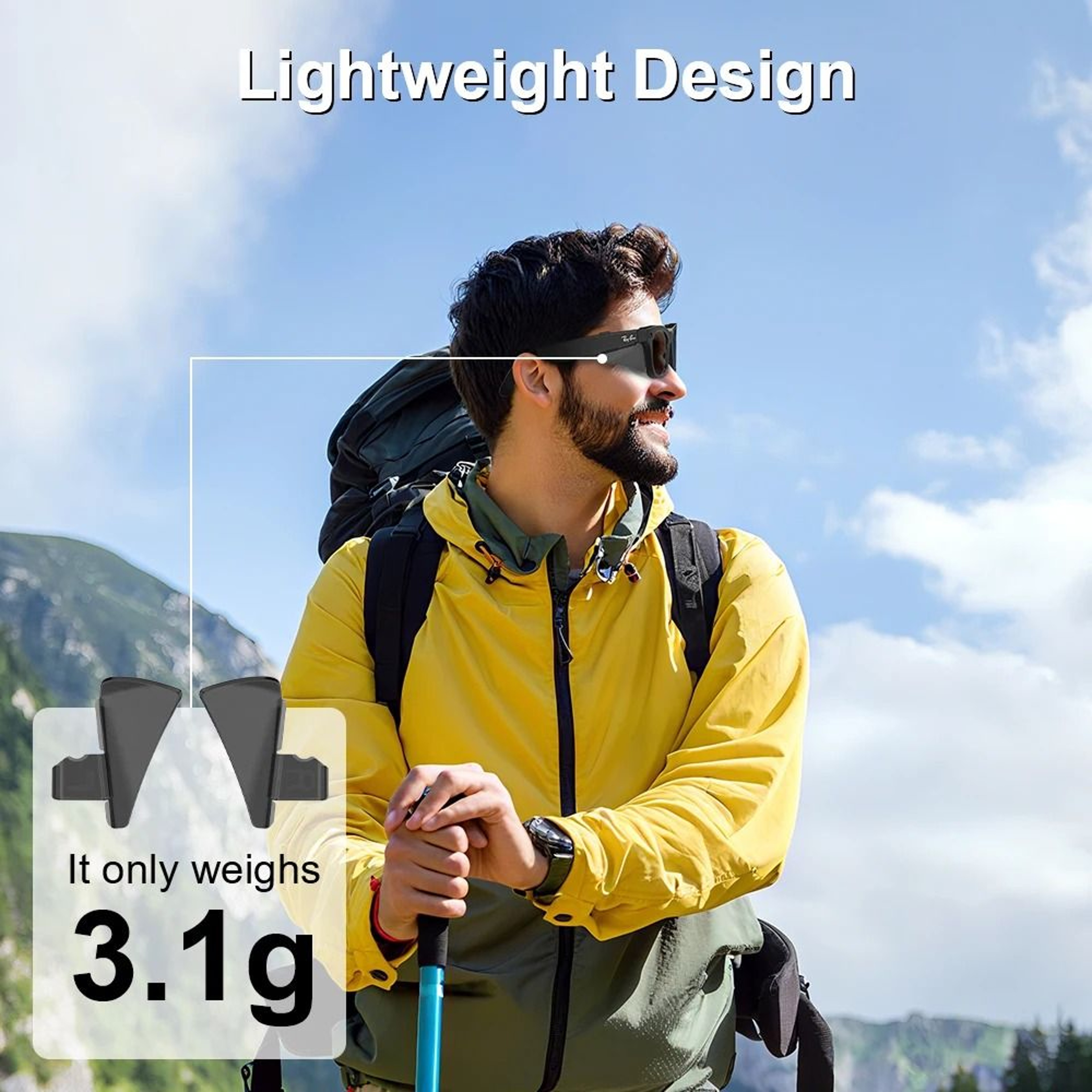 Anti Glare Light Shield For Ray Ban Meta Wayfarer RW4008 RW4006 RW4010 RW4009 Smart Glasses Accesso 3