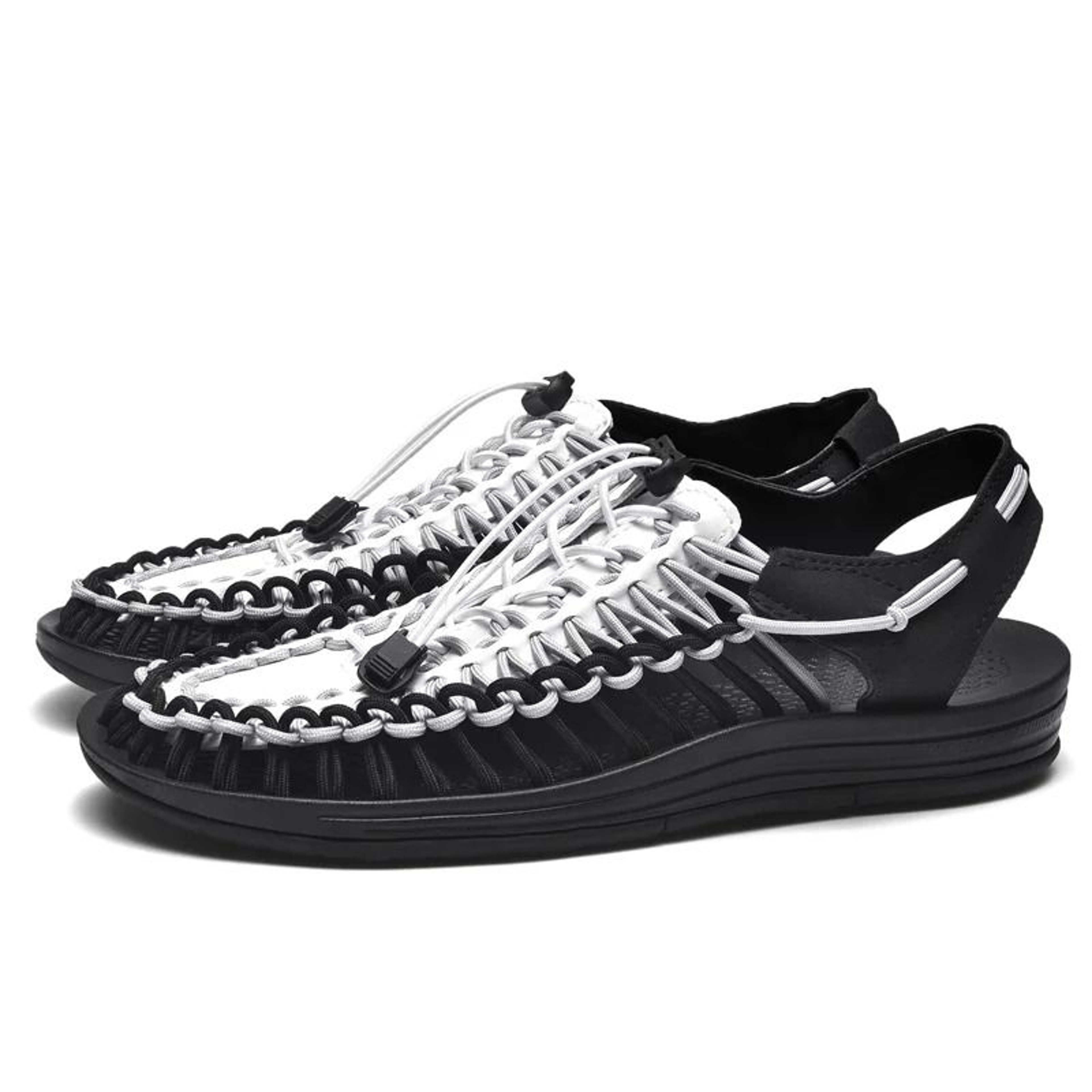 Handmade Summer Sandals For Men With Weaving Design Breathable Slip On Beach Flats For Outdoor Casu 8