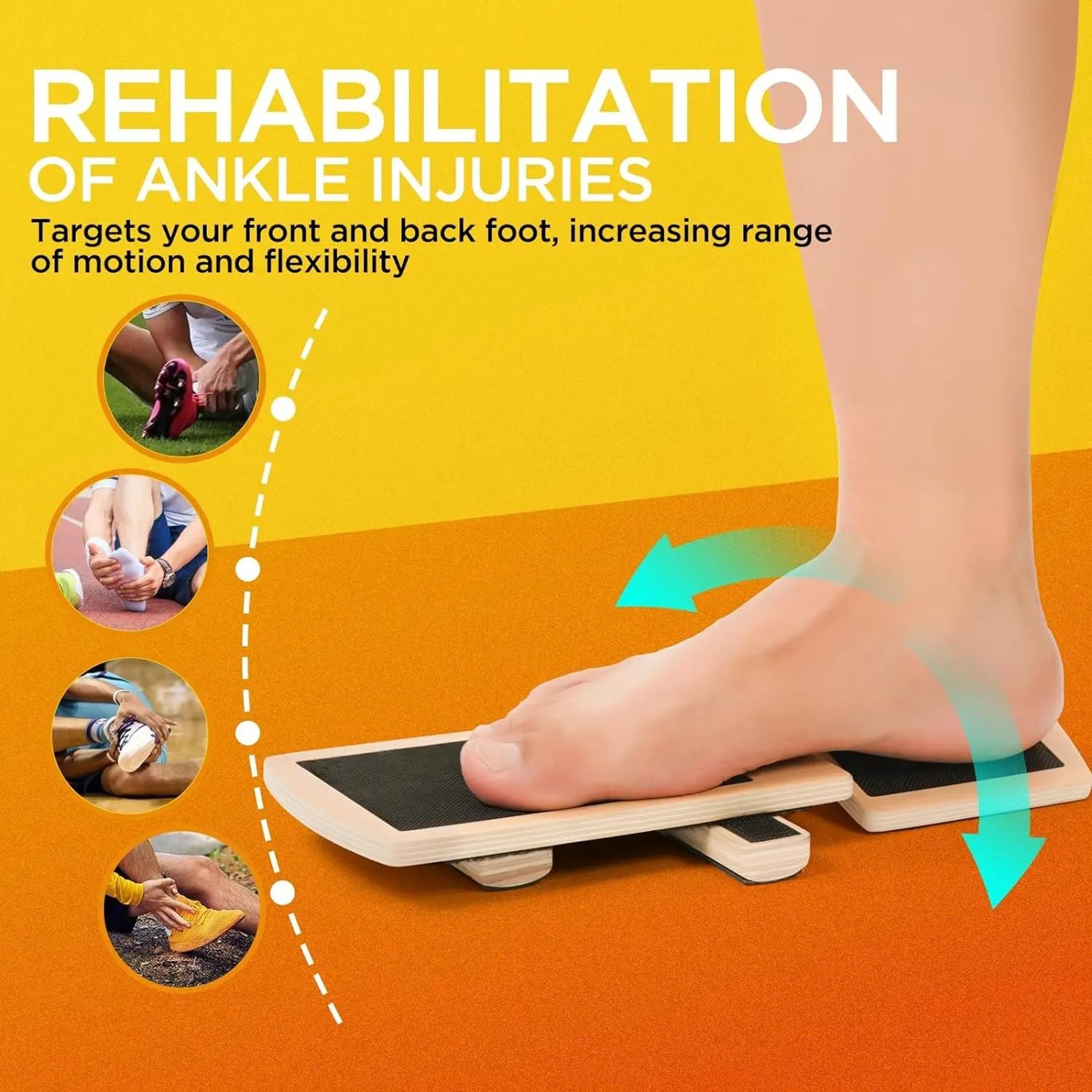 Ankle Balance Board Foot Trainer For Stability Strength Recovery Exercises For Yoga Pilates Or Plan 4