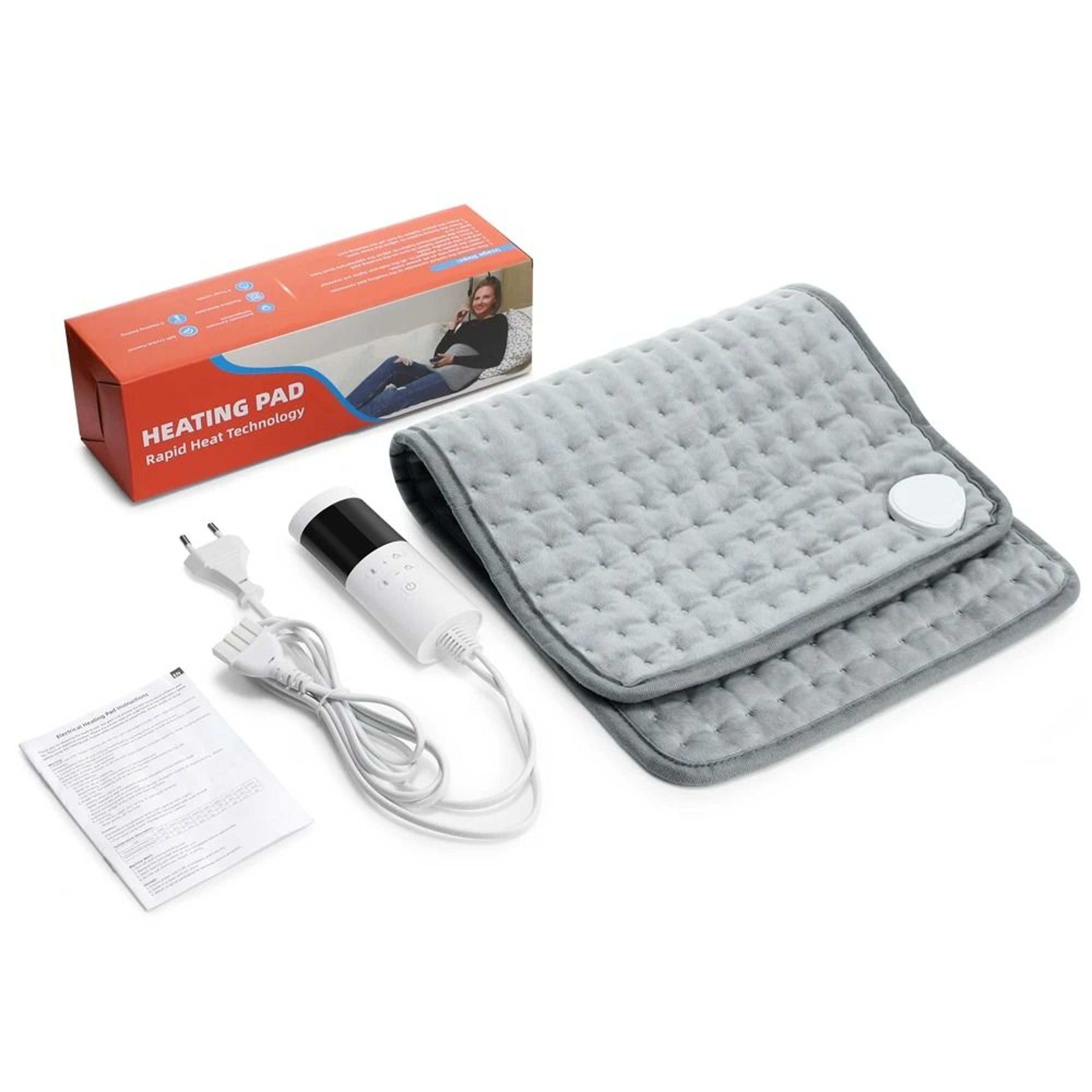 Electric Heating Pad With 9 Heat Settings And Timer 30x60cm Soft Heated Blanket Mat For Back Pain A 14