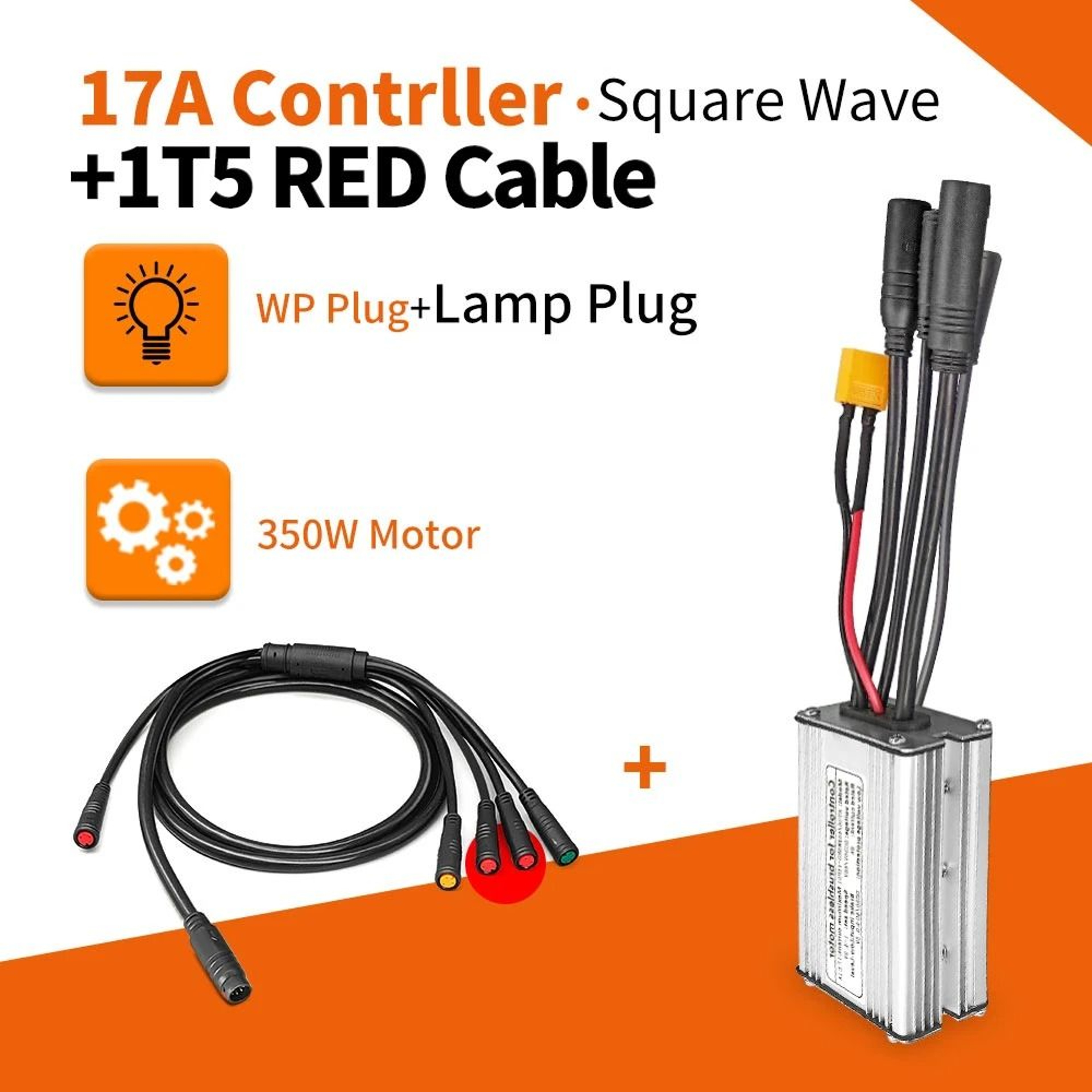 Electric Bike KT Controller 36V 48V Waterproof Brushless 250W 350W 500W 1000W With Light Function 13