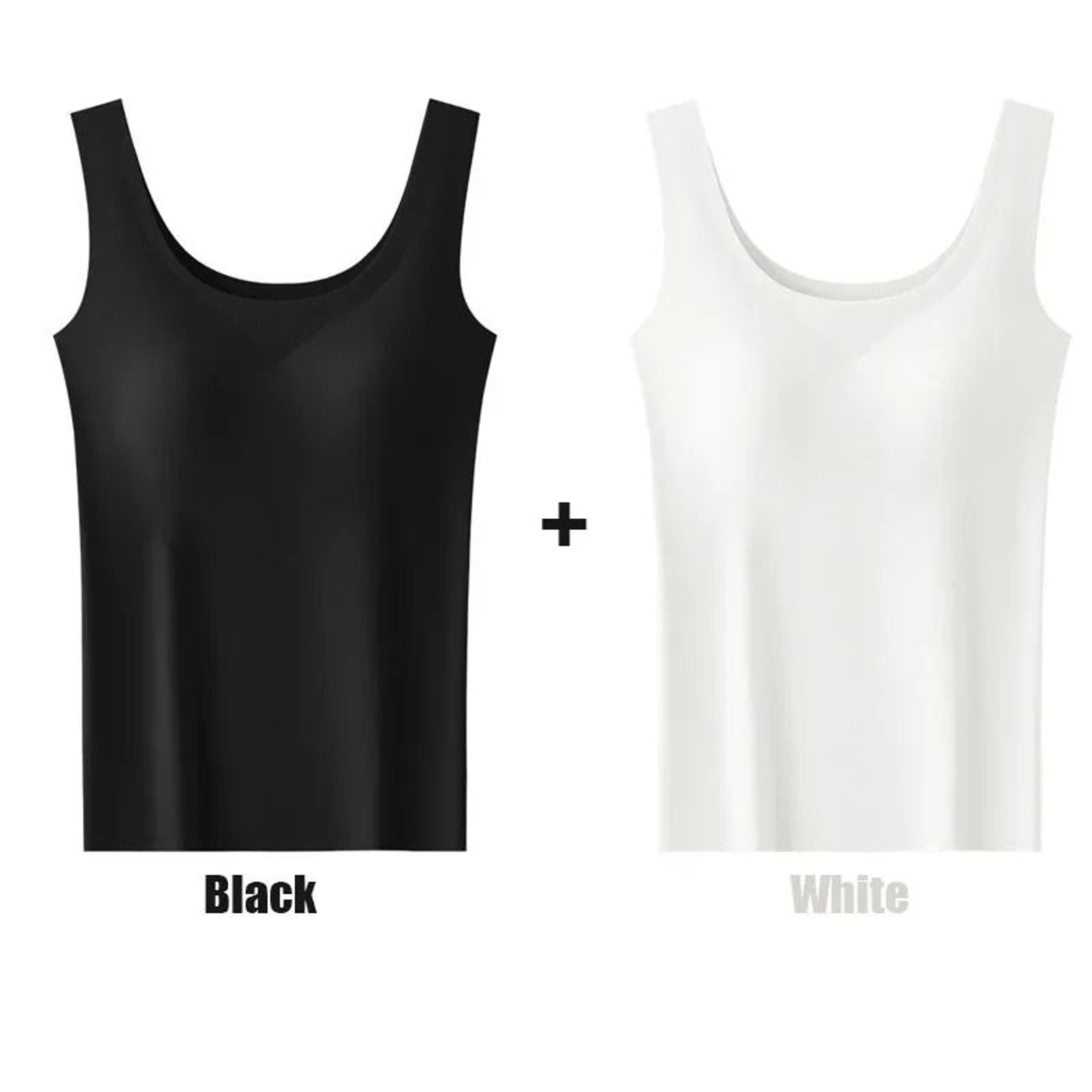 Silk Seamless Tank Top With Chest Pad For Women 9