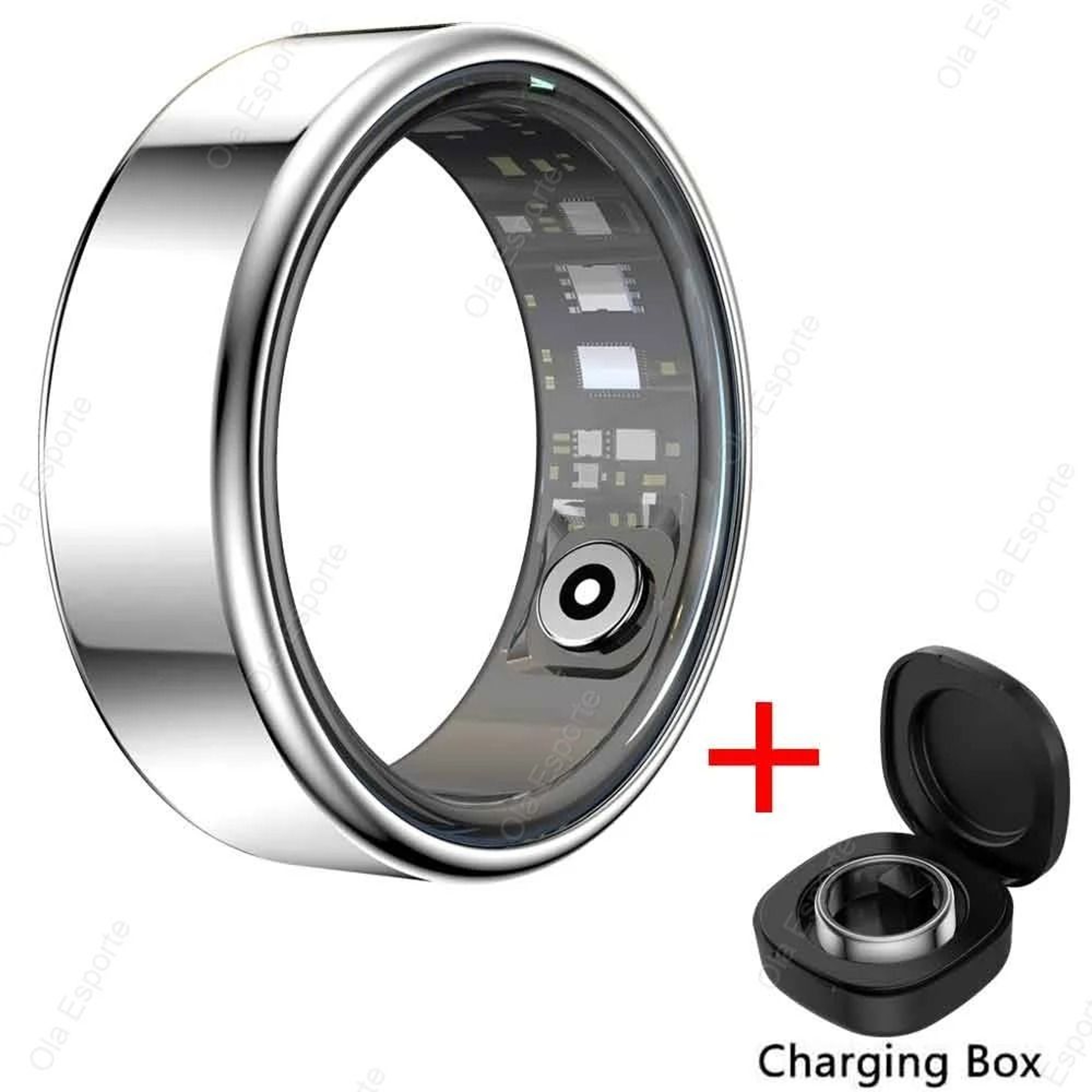 Smart Ring Heart Rate Blood Oxygen Monitor Waterproof 12