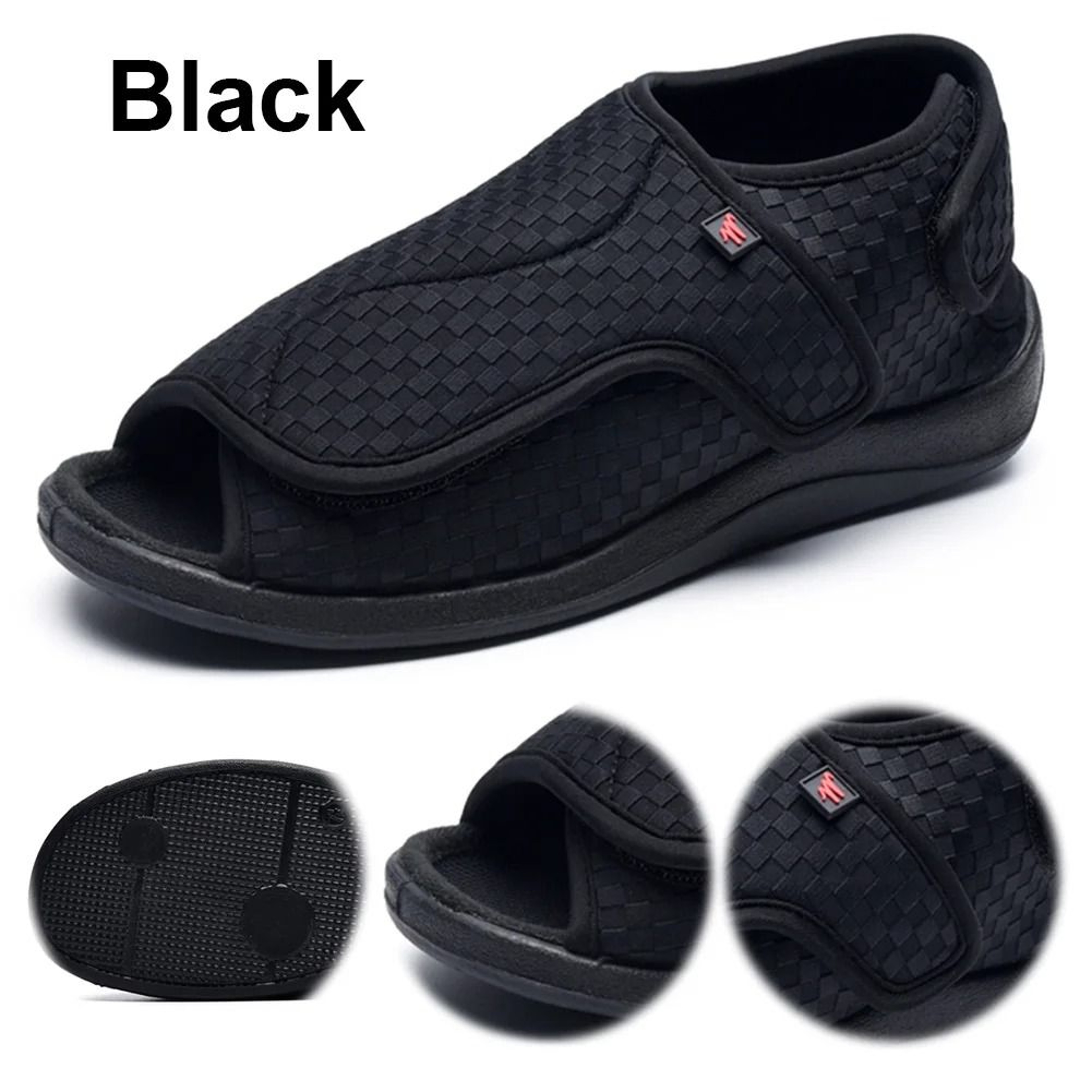 Extra Wide Adjustable Diabetic Slippers For Swollen Feet 0