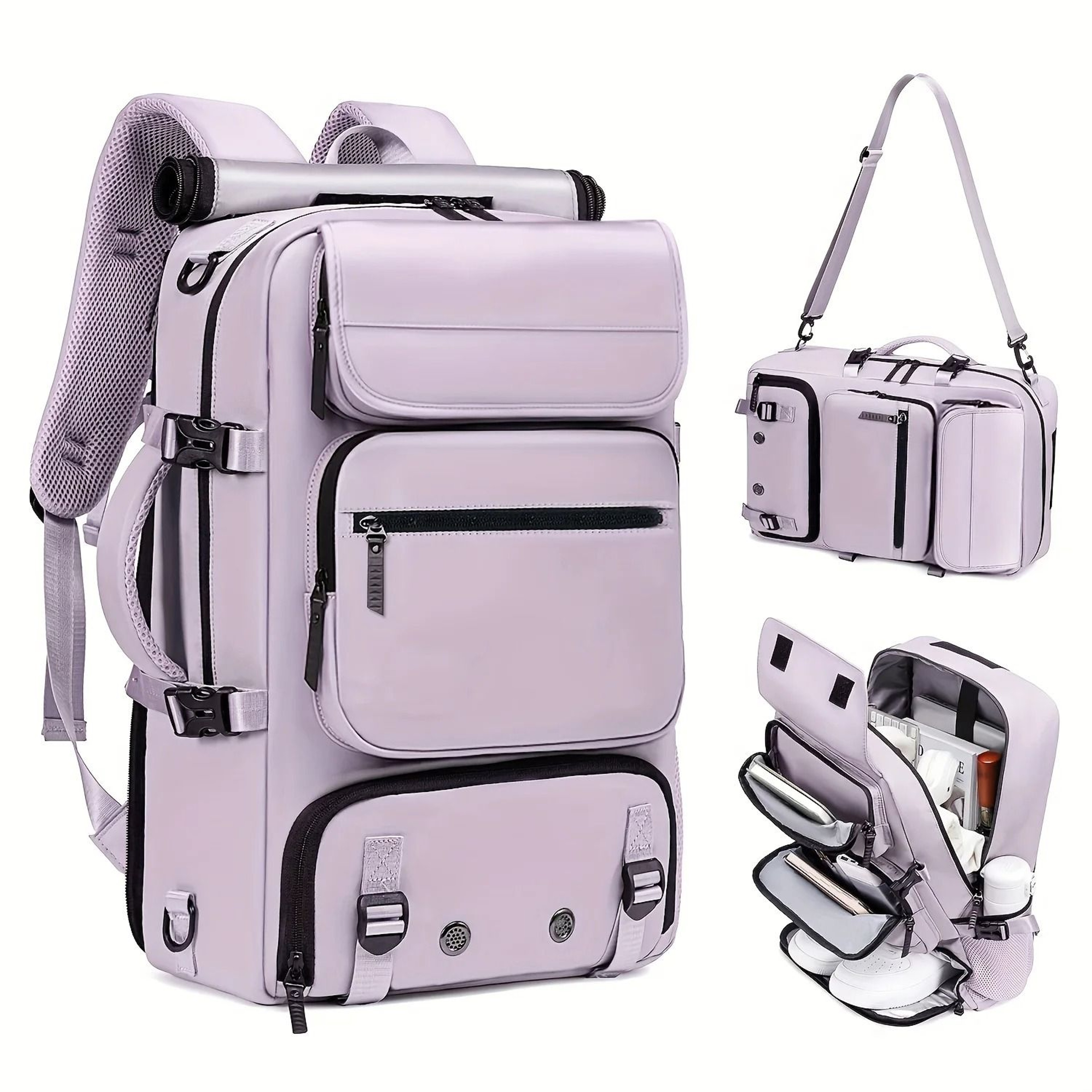 Large Capacity Travel Backpack Fashionable Commuter Bag Multi Functional Three In One Handbag 8