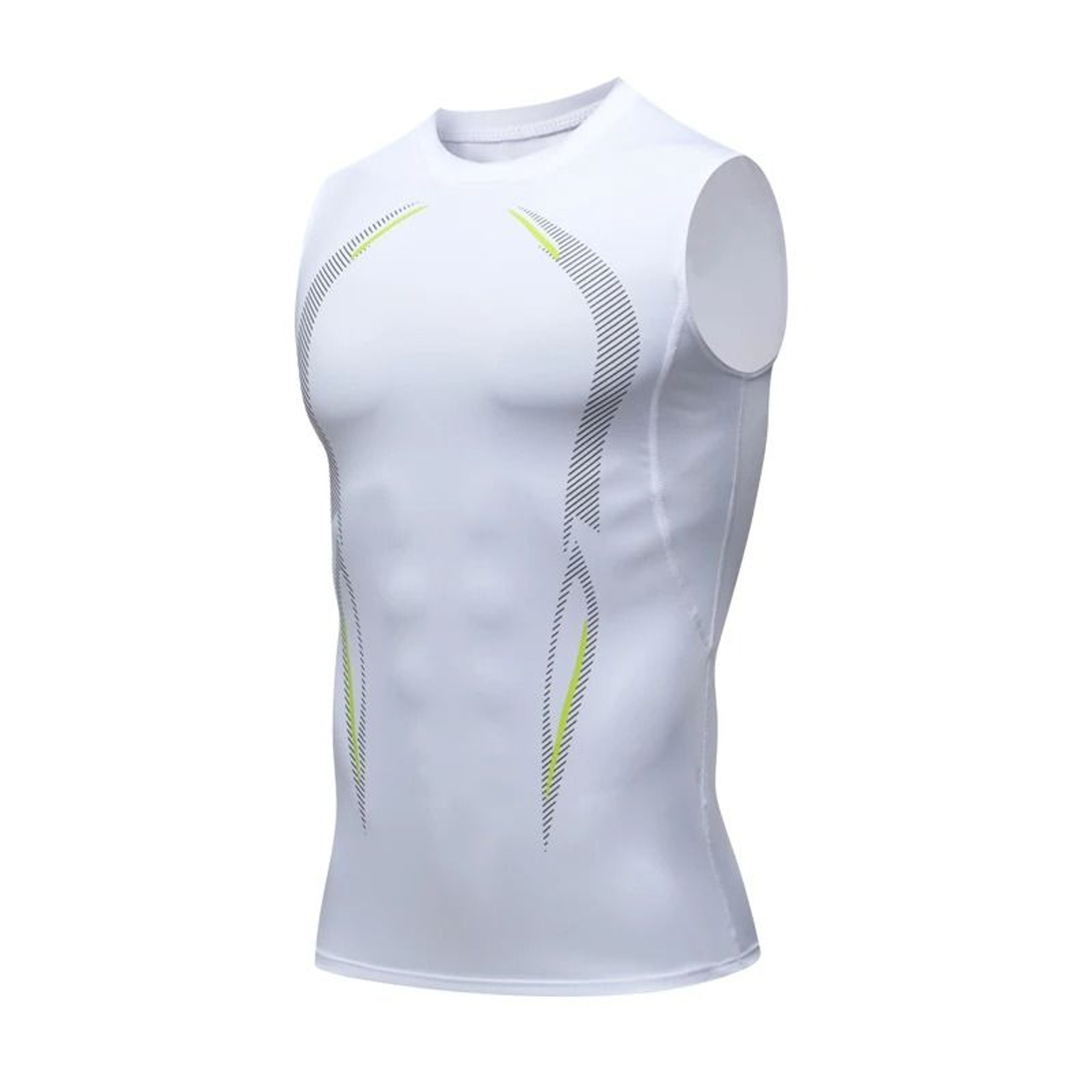 Mens Compression Tank Top Running Gym Shirt Sleeveless Quick Dry Workout Muscle Vest 6