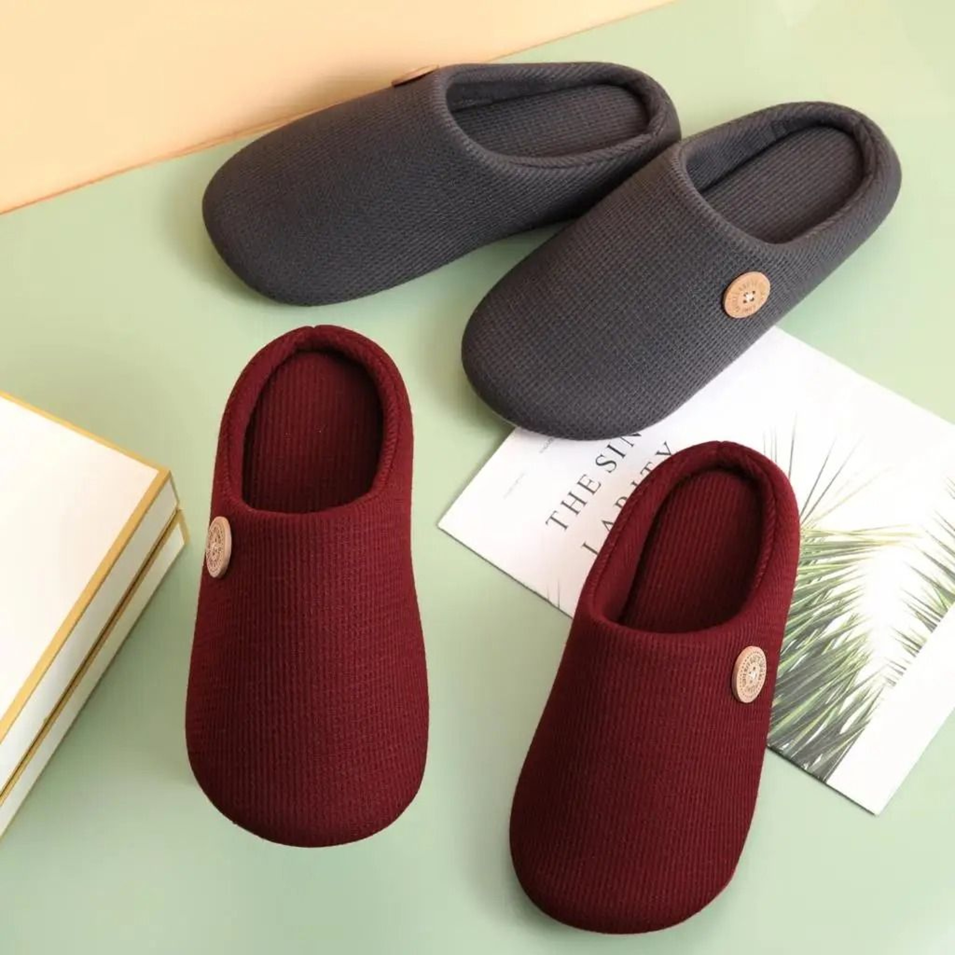 Winter Womens Flat Fluffy Fur Slippers With Memory Foam And AntiSlip Sole 2