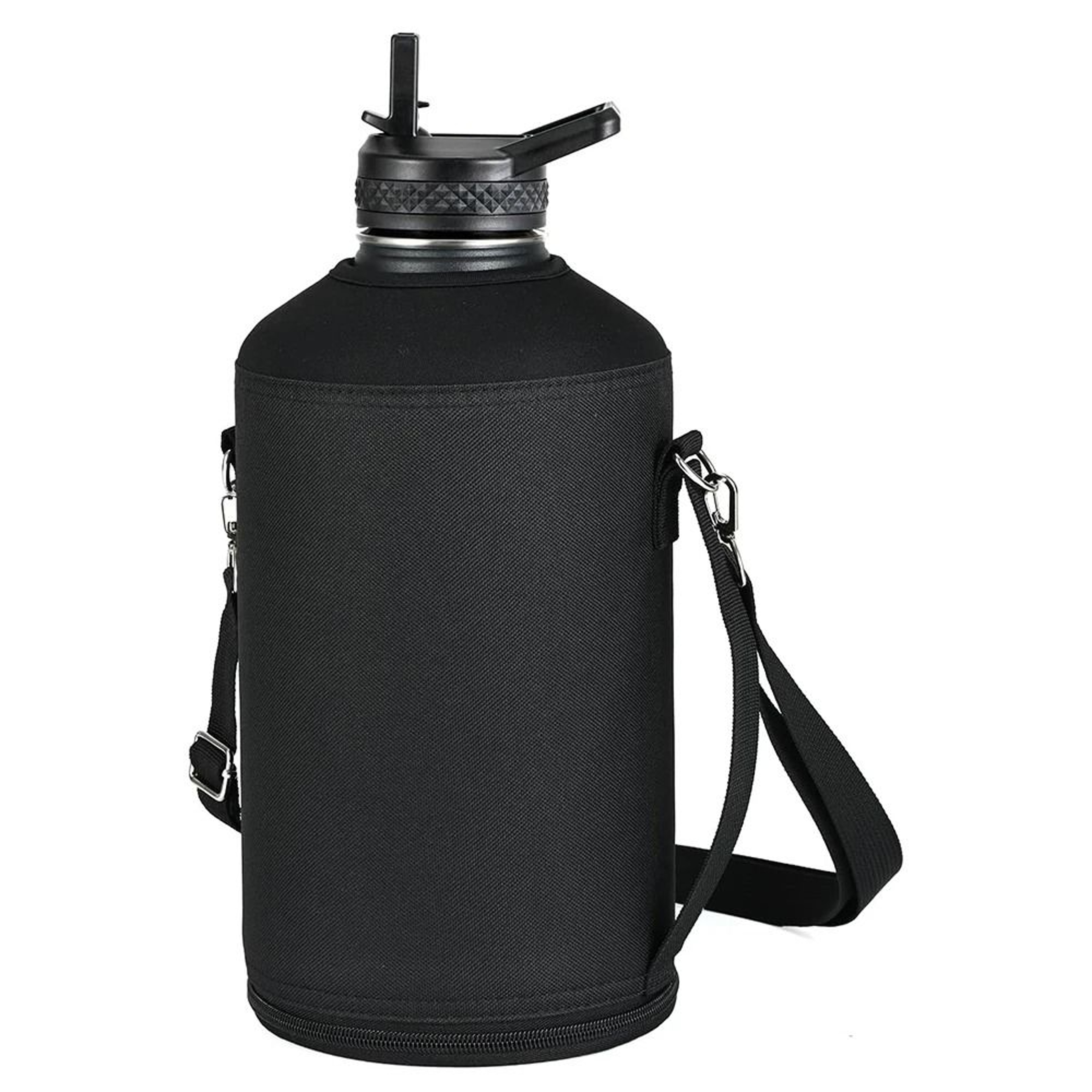 64oz 128oz Insulated Sports Water Bottle Bag Holder Crossbody For Thermos Mug Vacuum Cup Carrier Wi 1