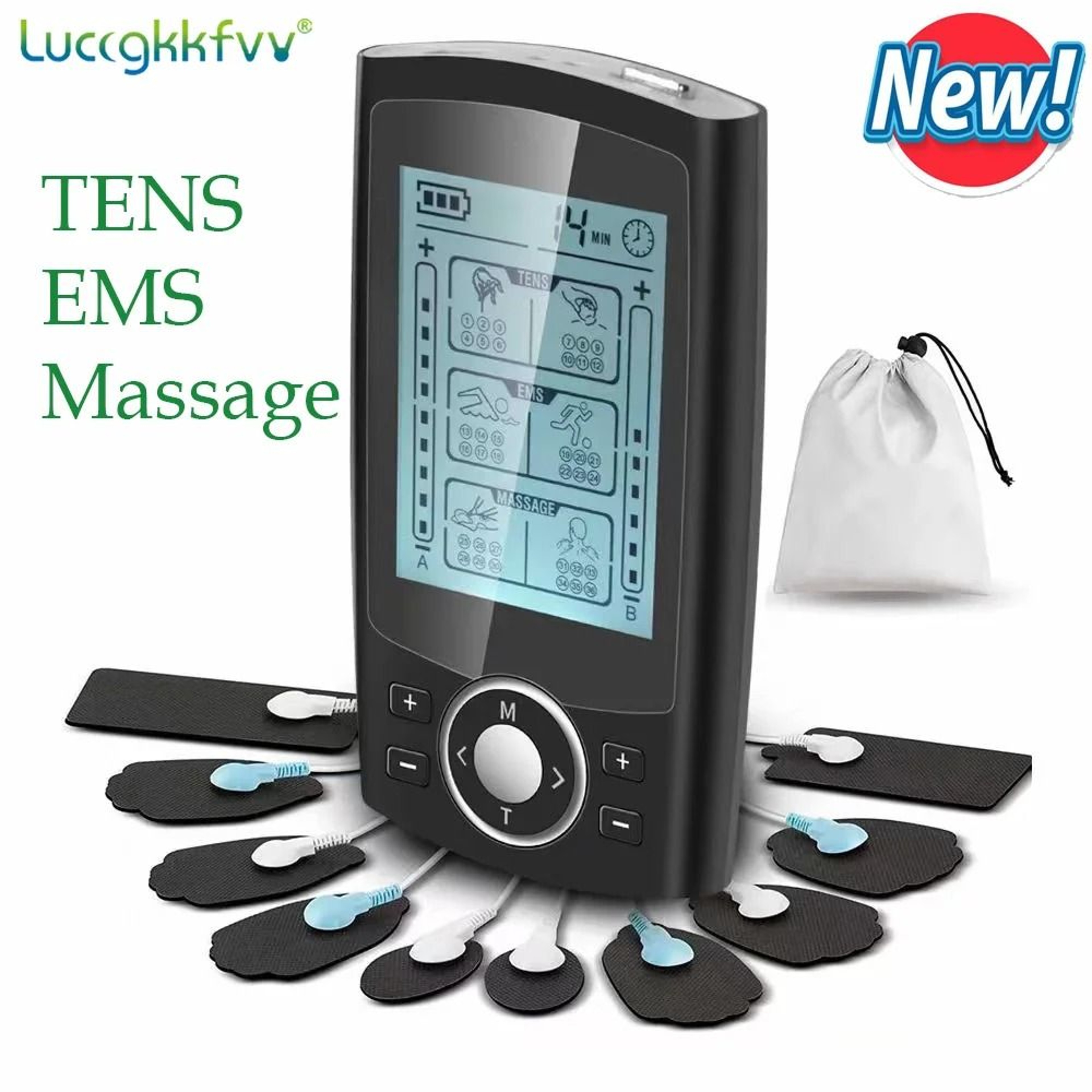 36 Mode TENS EMS Electric Muscle Stimulator Digital Therapy Slimming Device 8