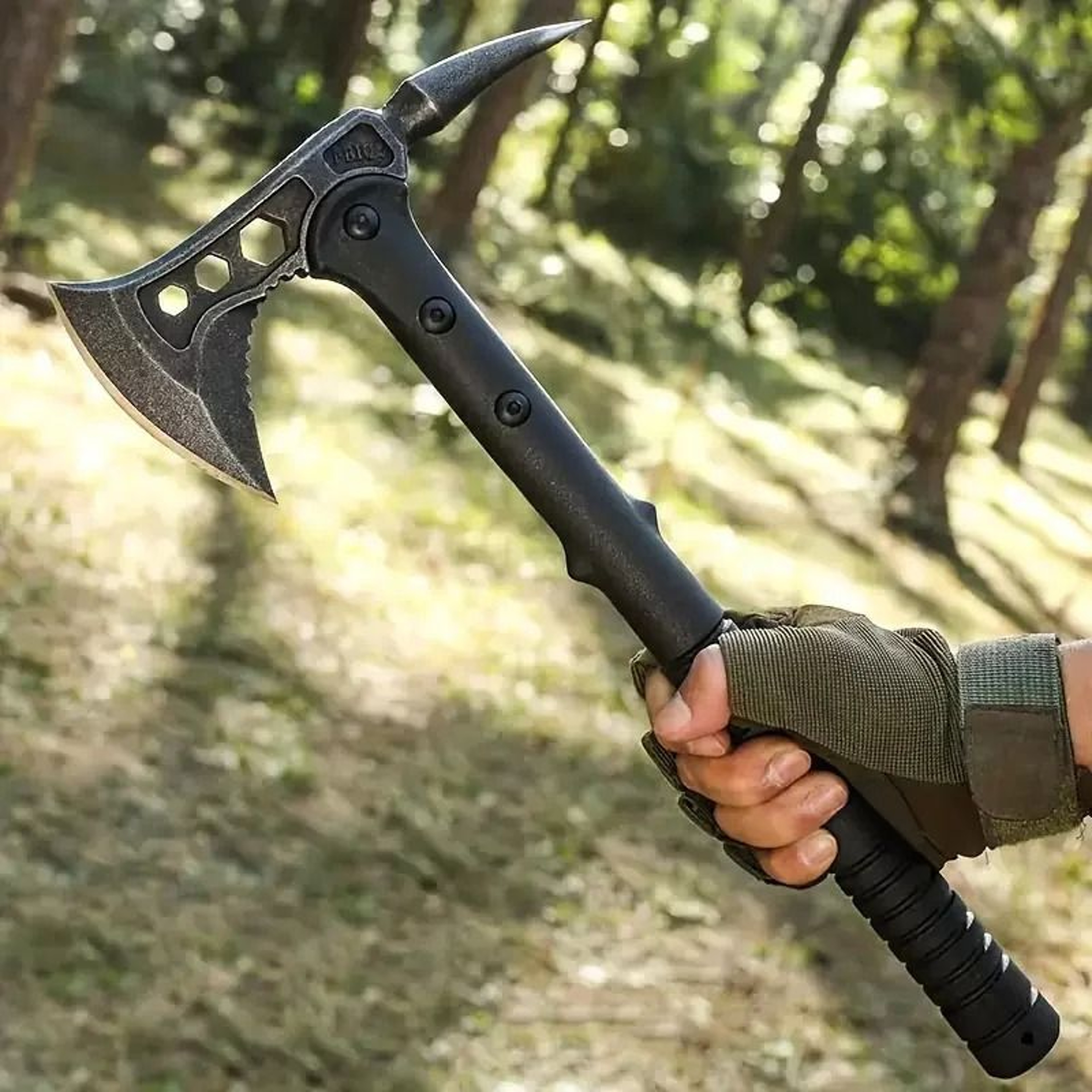 Portable Multifunctional Survival Axe With Hammerhead And High Toughness Handle 5