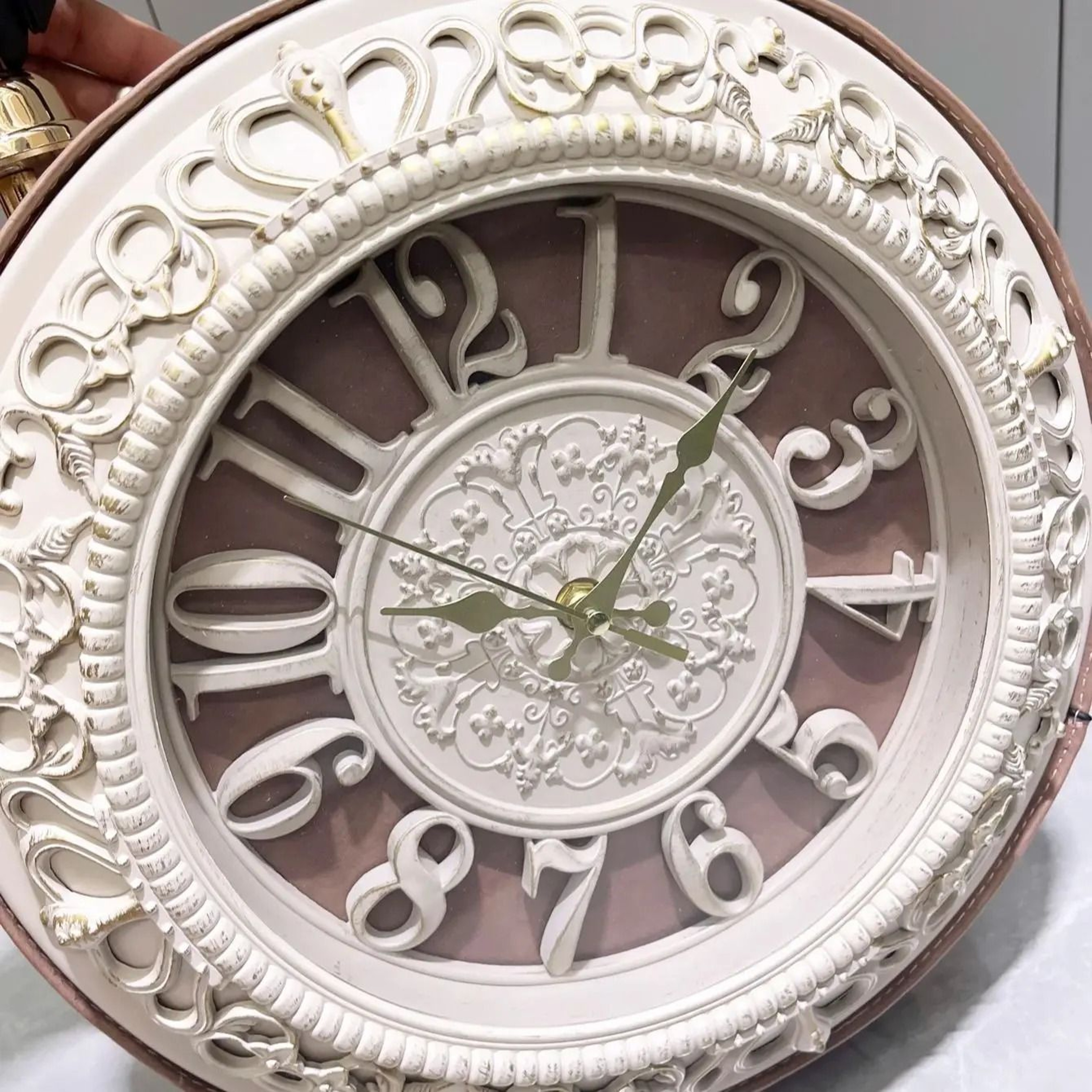 Luxury Designer Clock Shaped PU Leather Shoulder Bag For Women 4