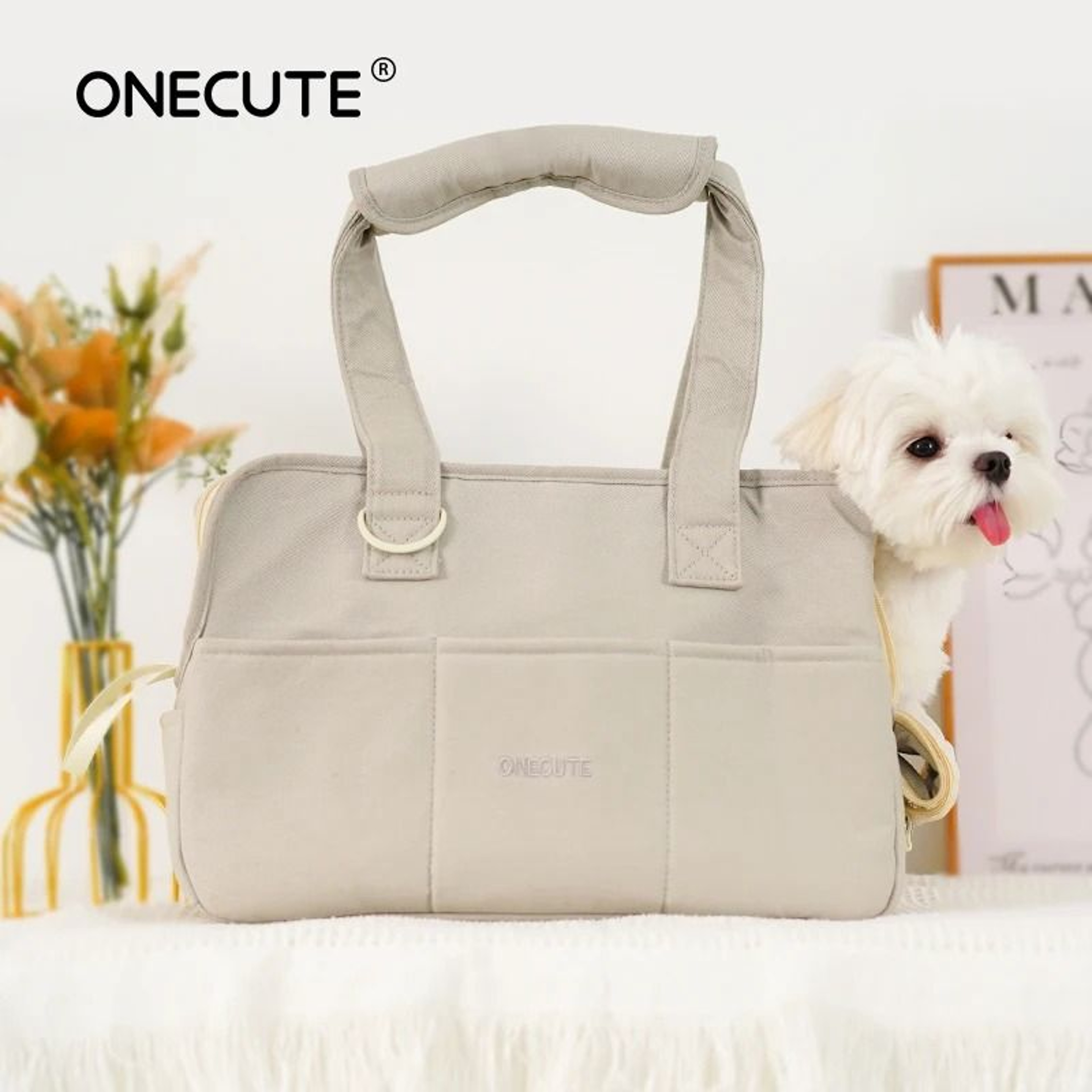 Portable Shoulder Handbag Dog Carrier For Small Dogs And Cats 1