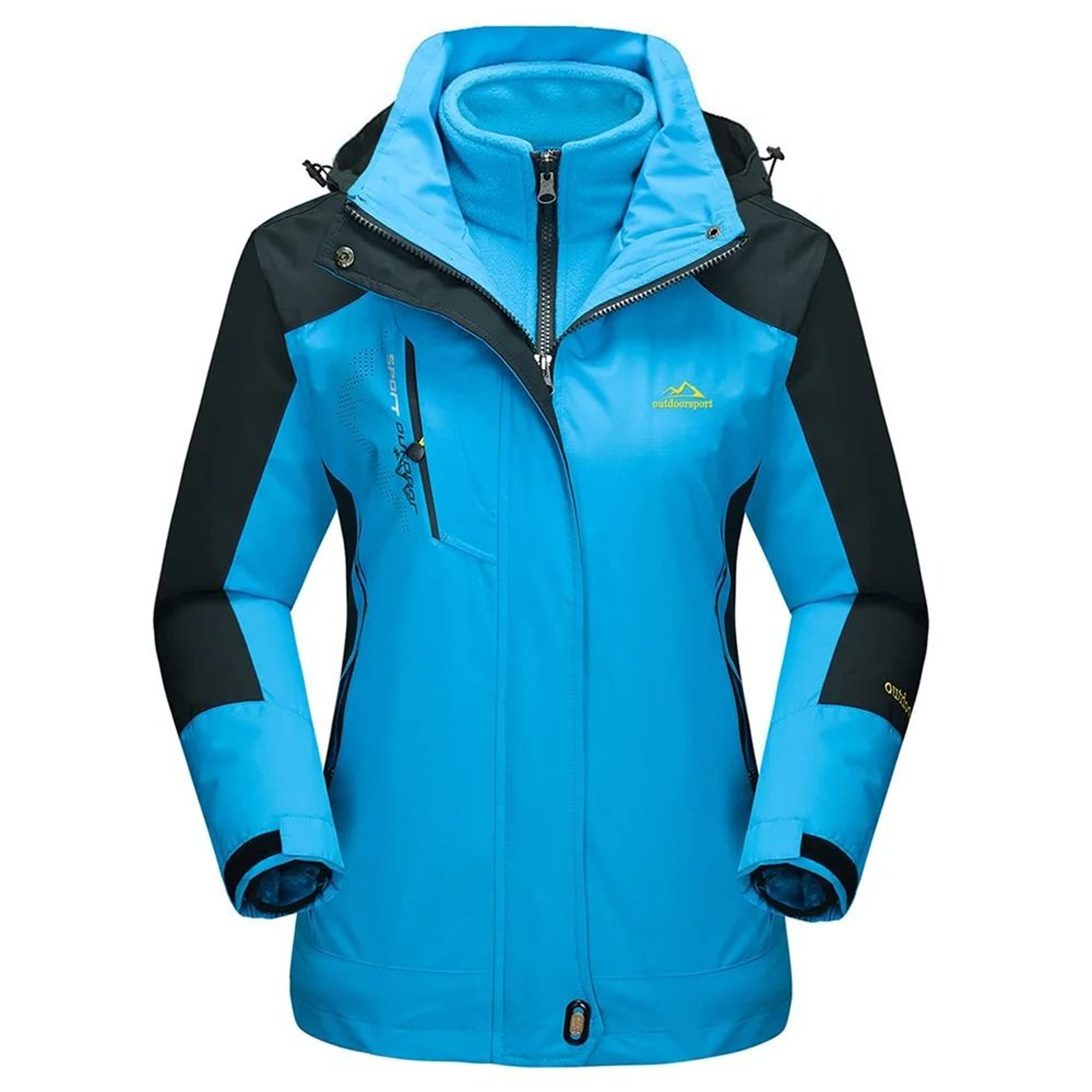 TACVASEN 3in1 Waterproof Fleece Jacket Women Rain Ski Parka 15