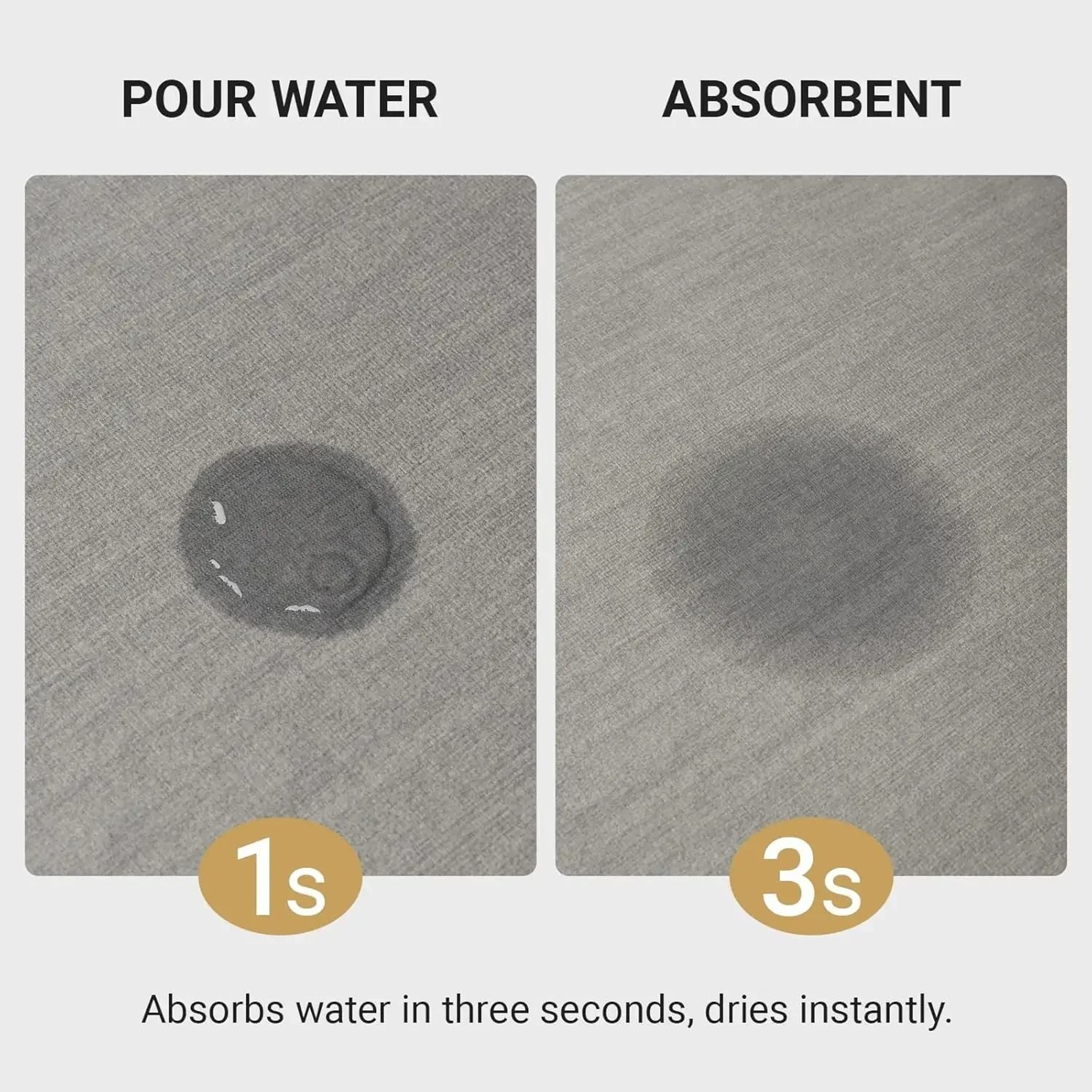 Super Absorbent Bathroom Rug Ultra Thin Diatom Mud Bath Mat With Non Slip Rubber Backing And Quick  1