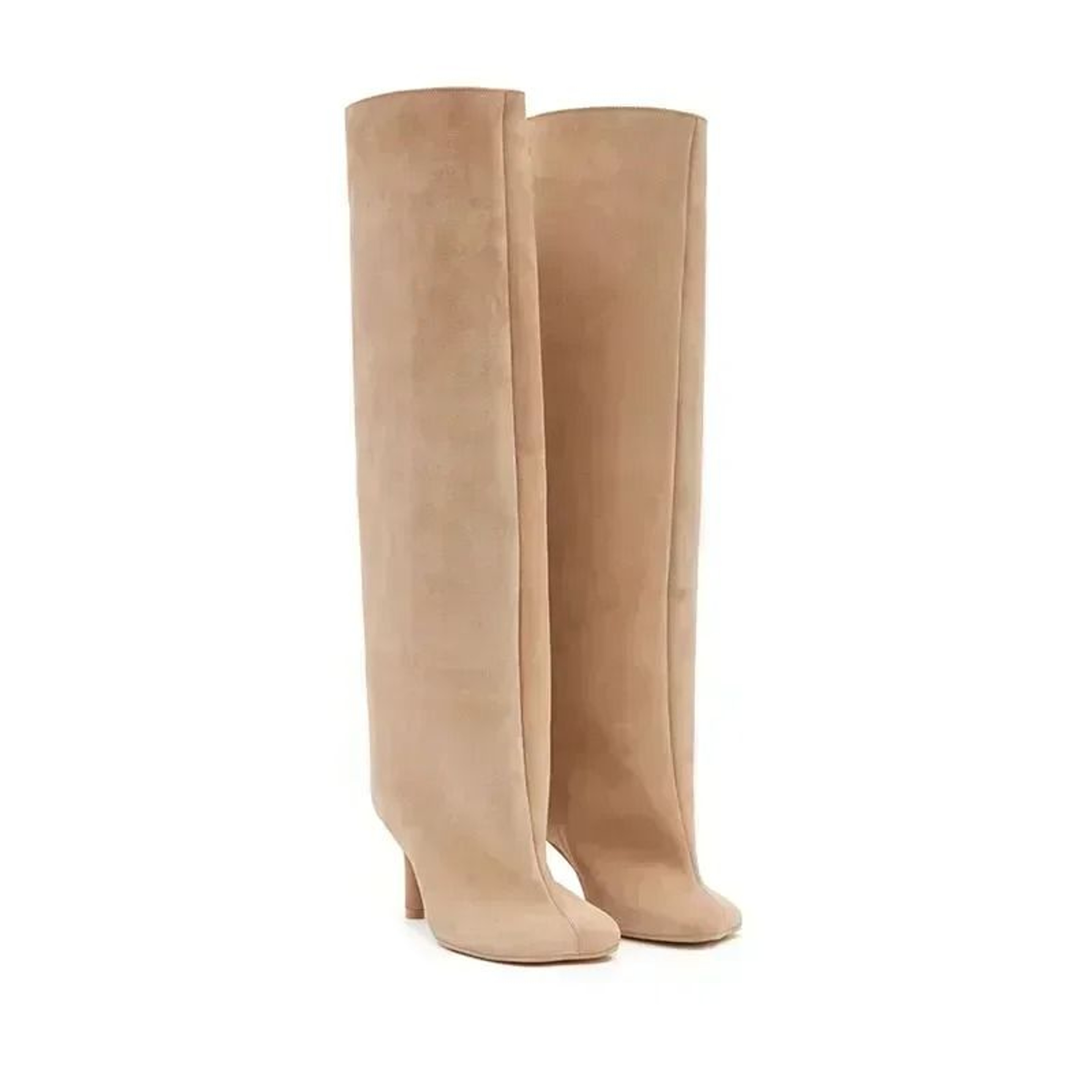 Womens Knee High Boots With 6cm Slim High Heels Round Toe Fashion Long Boots For Autumn And Winter 1