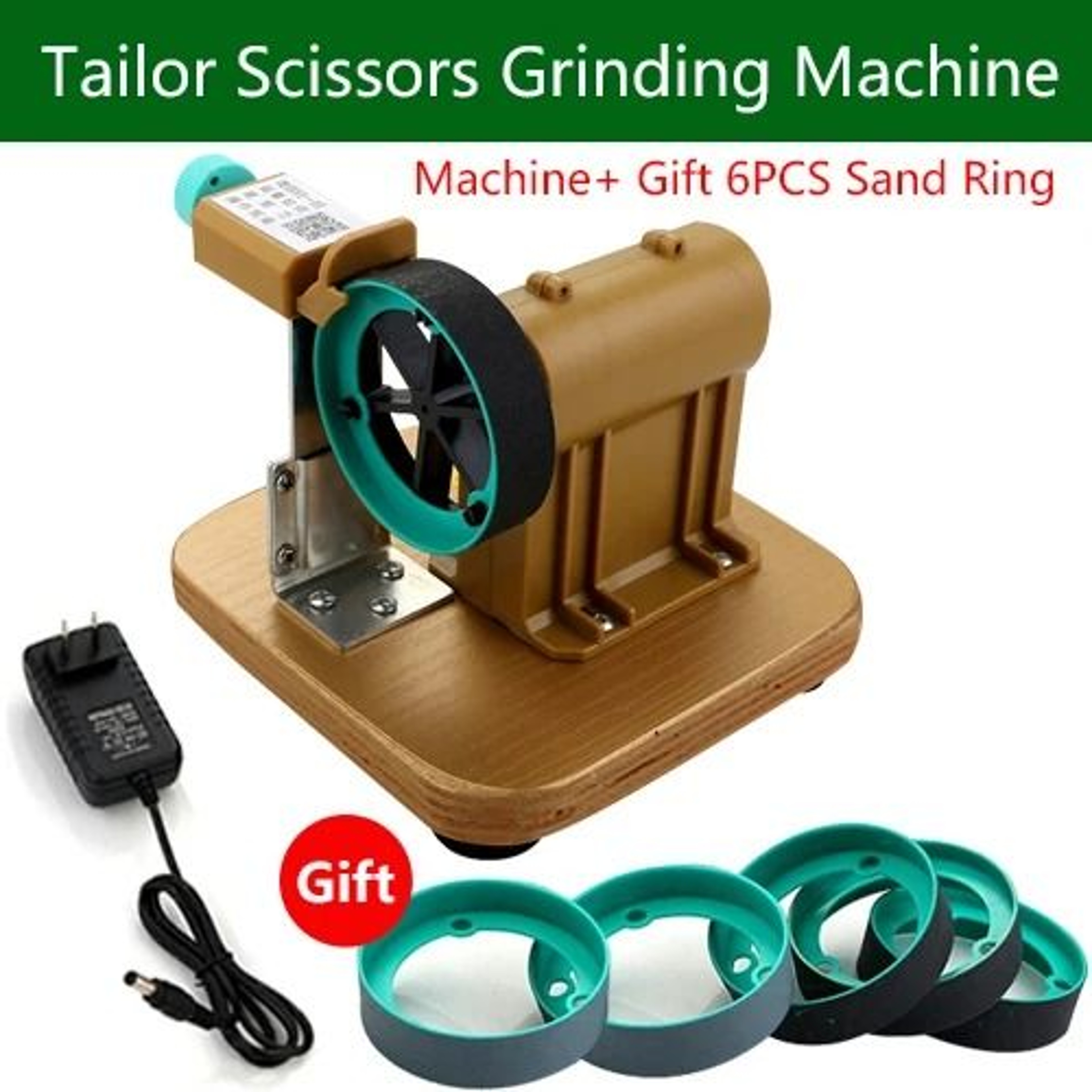 Fully Automatic 18W Shear Sharpener With Sanding Rings For Hair And Tailor Scissors 7
