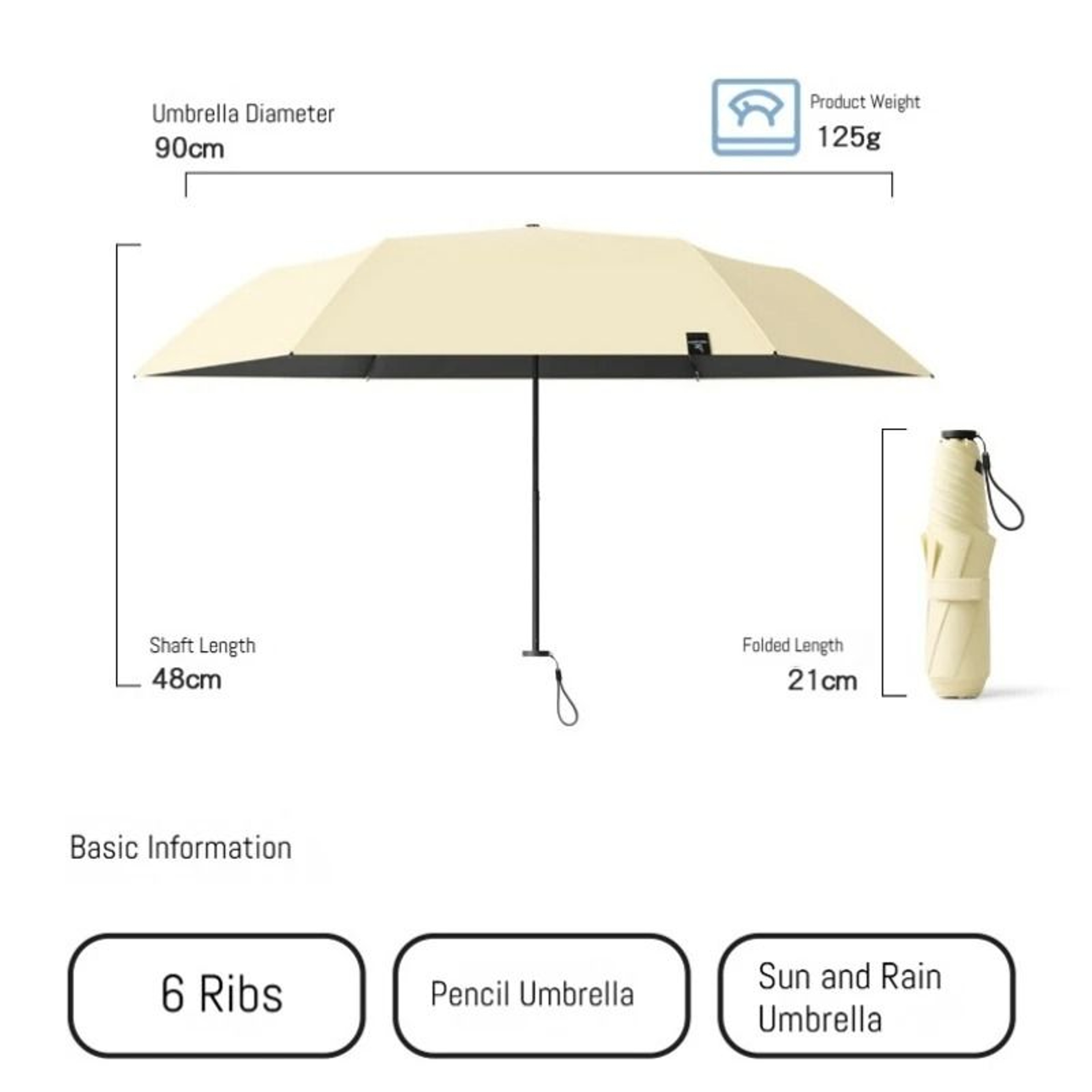 Japanese Style Portable Manual Umbrella For Sun And Rain Protection 4