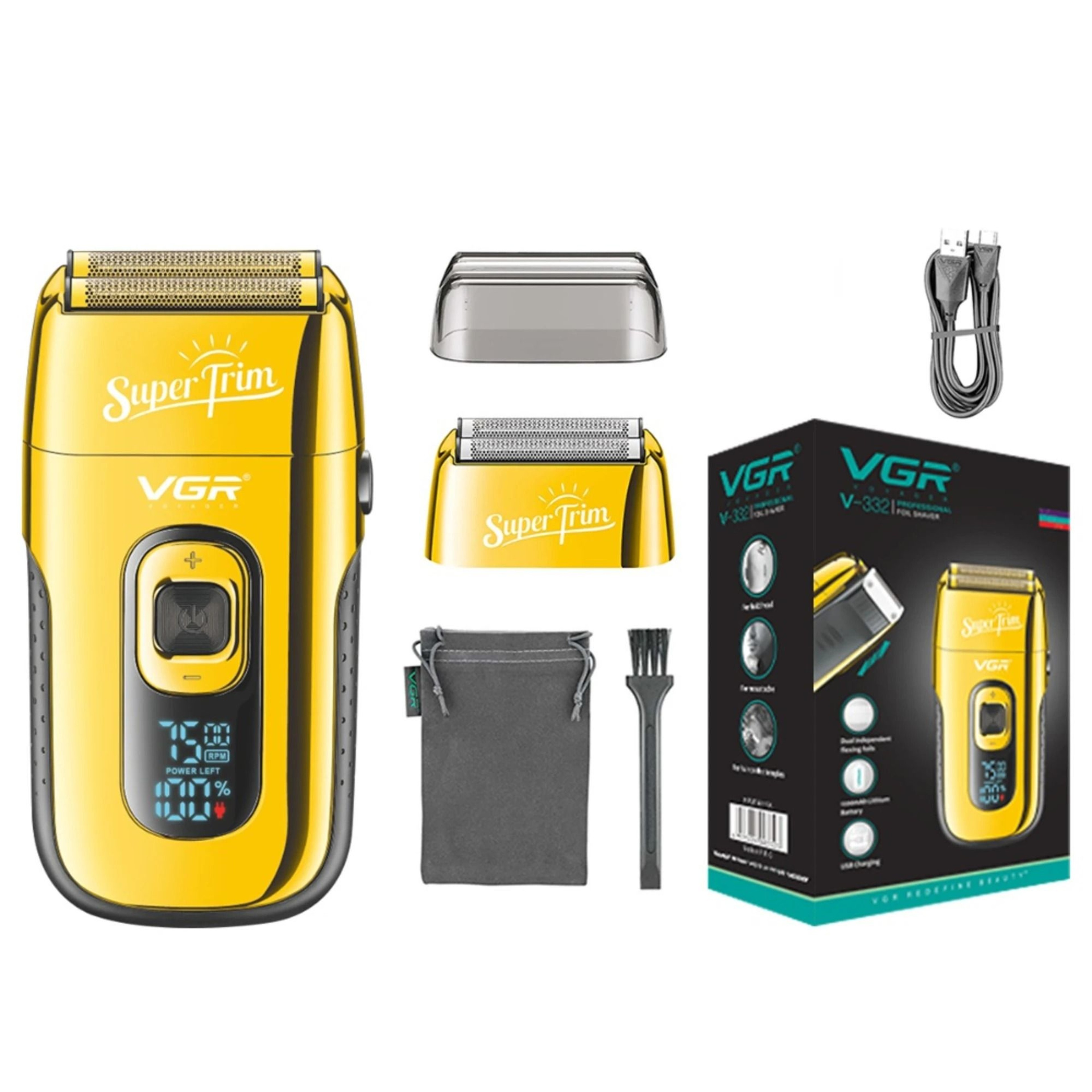 VGR V332 Professional Beard Trimmer Electric Shaver For Men 7
