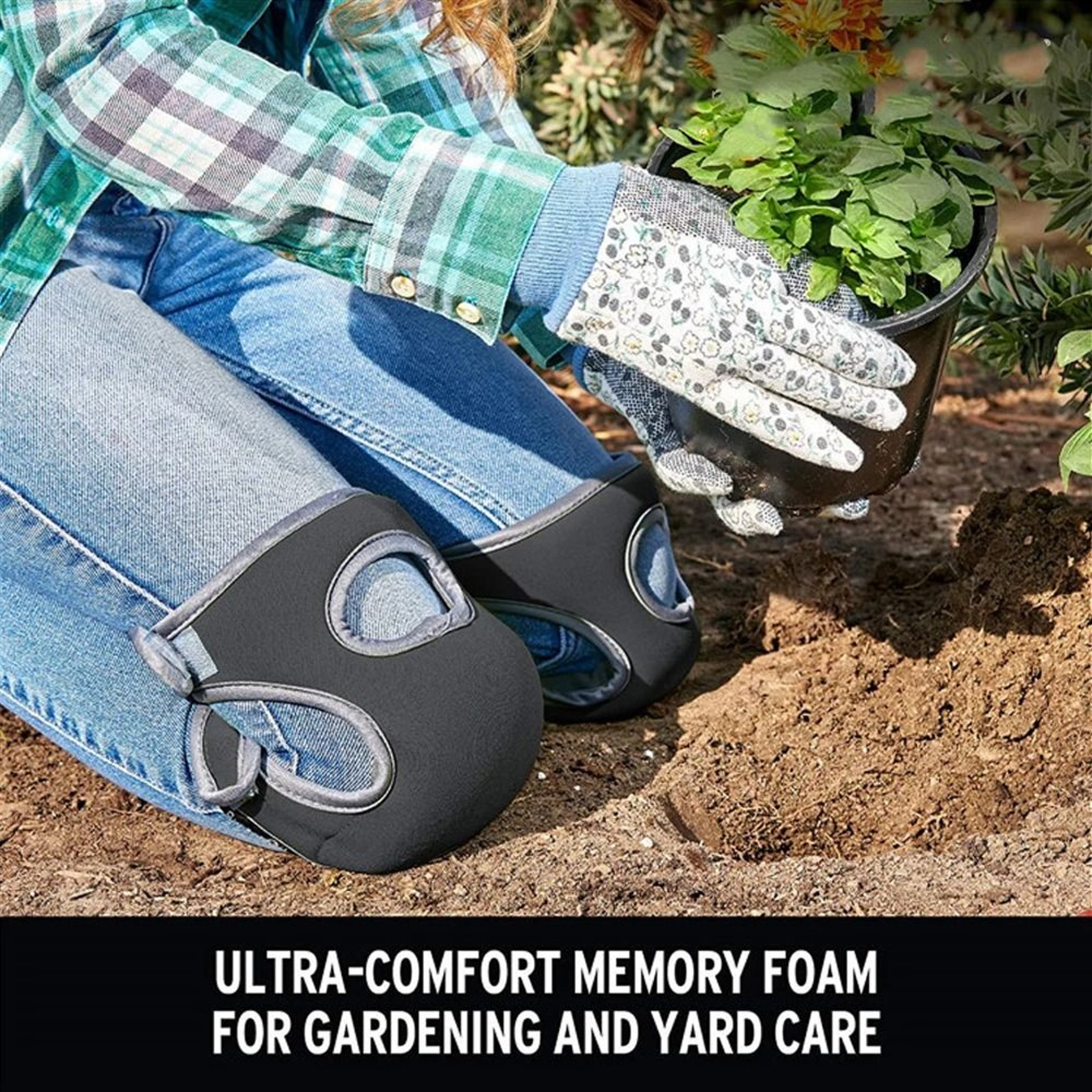 Gardening Knee Pads Anti Slip Protective Cushion Soft Kneepads For Work And Cleaning 4