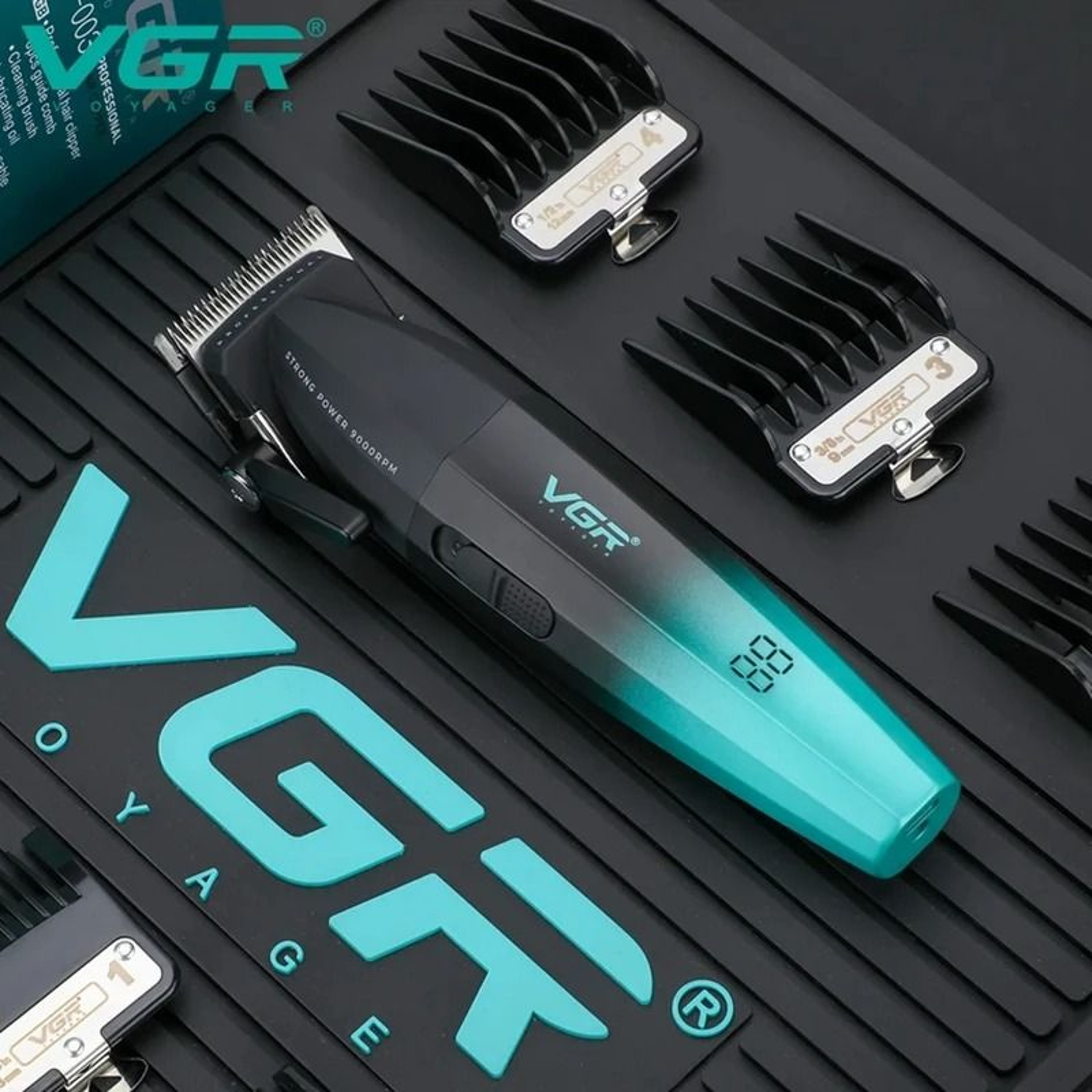 VGR Professional Hair Clipper For Men With 9000RPM Motor And Rechargeable Design 3