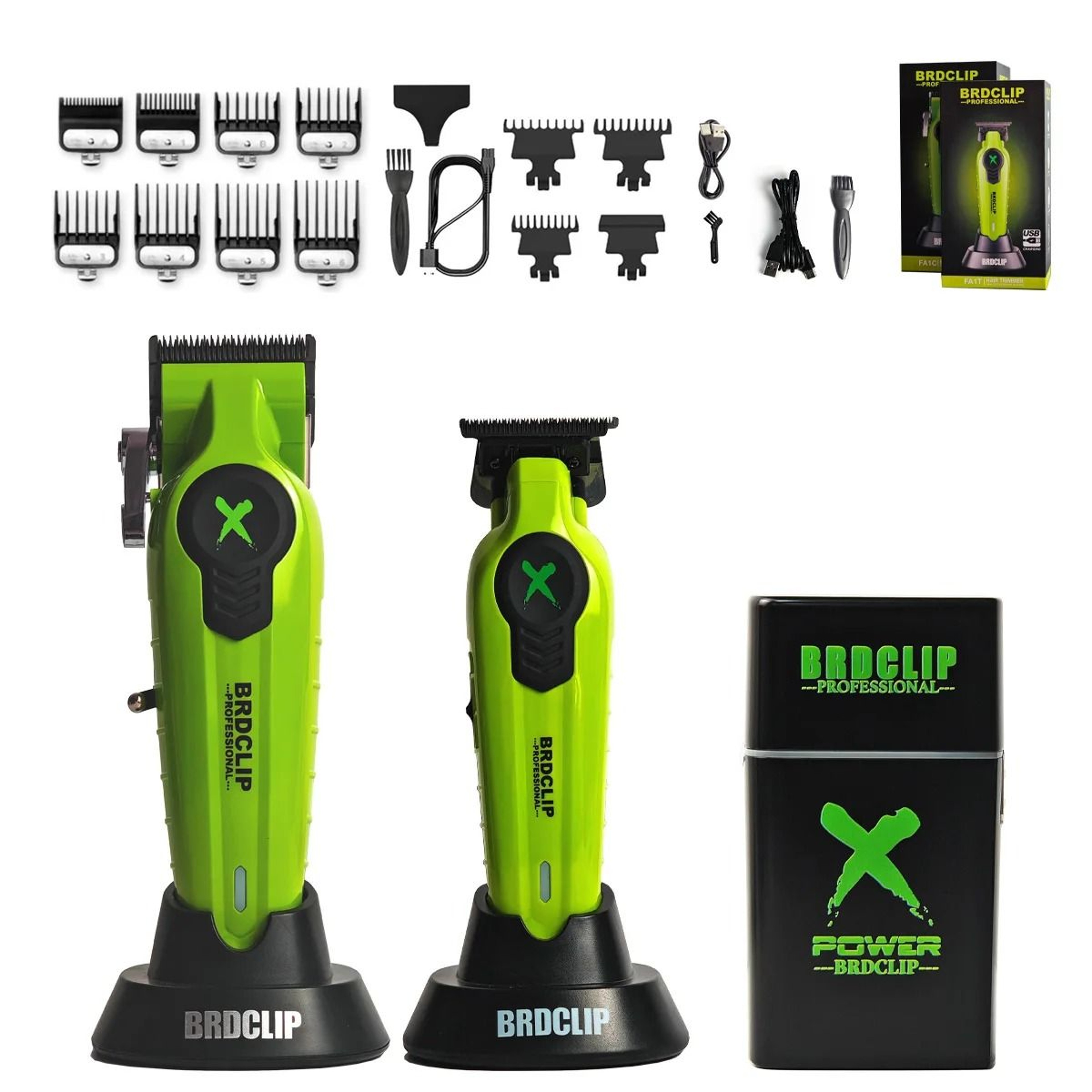 BRDCLIP X Series Professional Hair Clipper Trimmer And Shaver Set 22