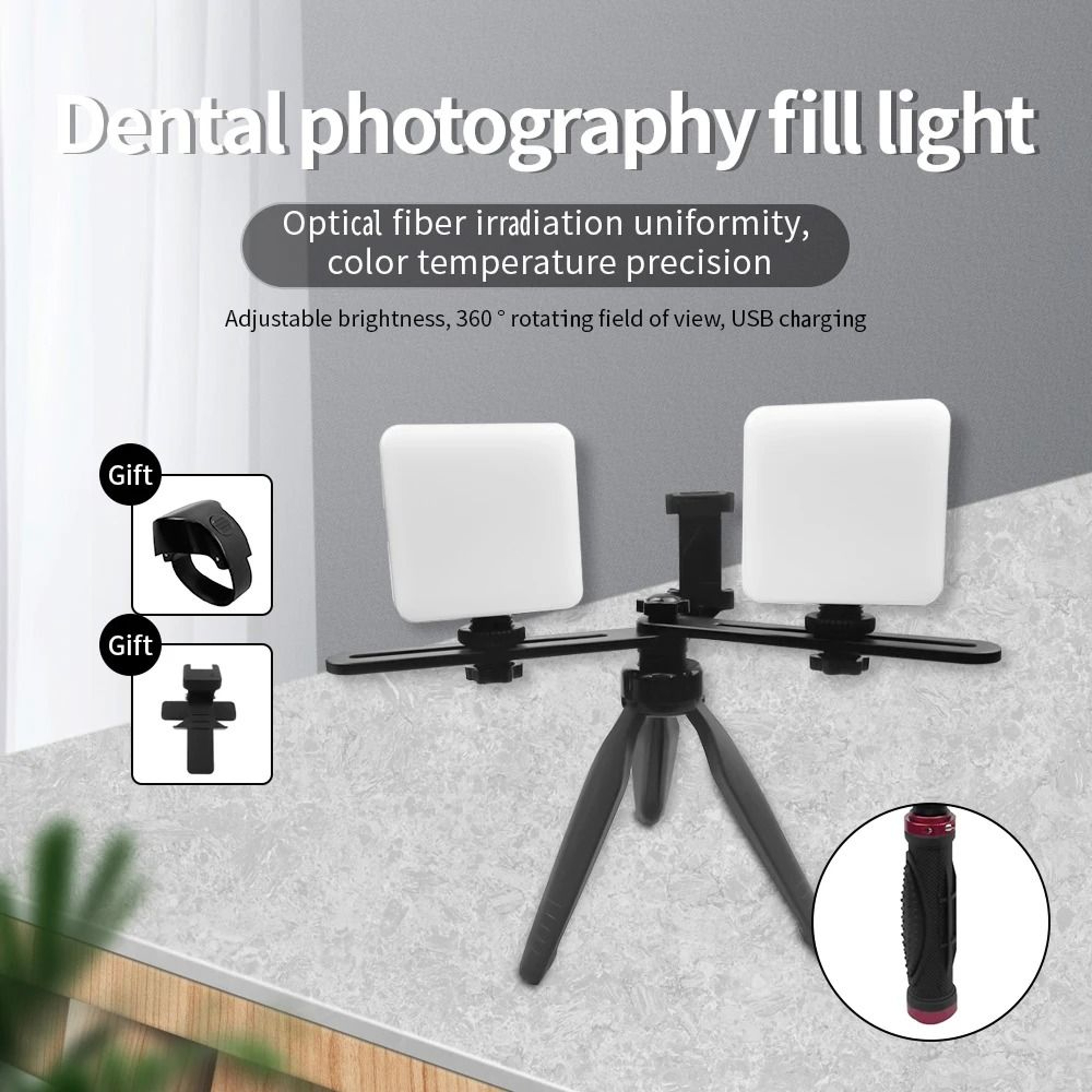Dental Mobile Photography LED Light With Bluetooth Control 6