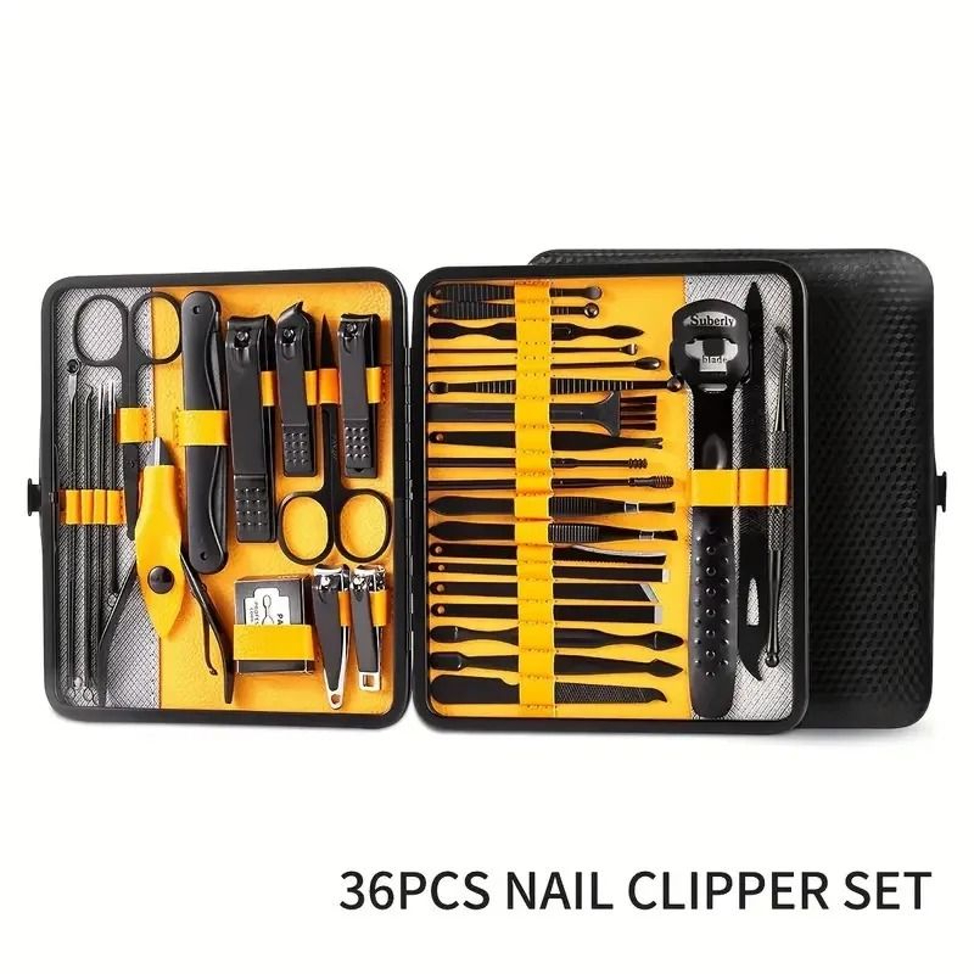 36 Piece Professional Manicure And Pedicure Kit With Scissors Nail Files And Travel Case 6