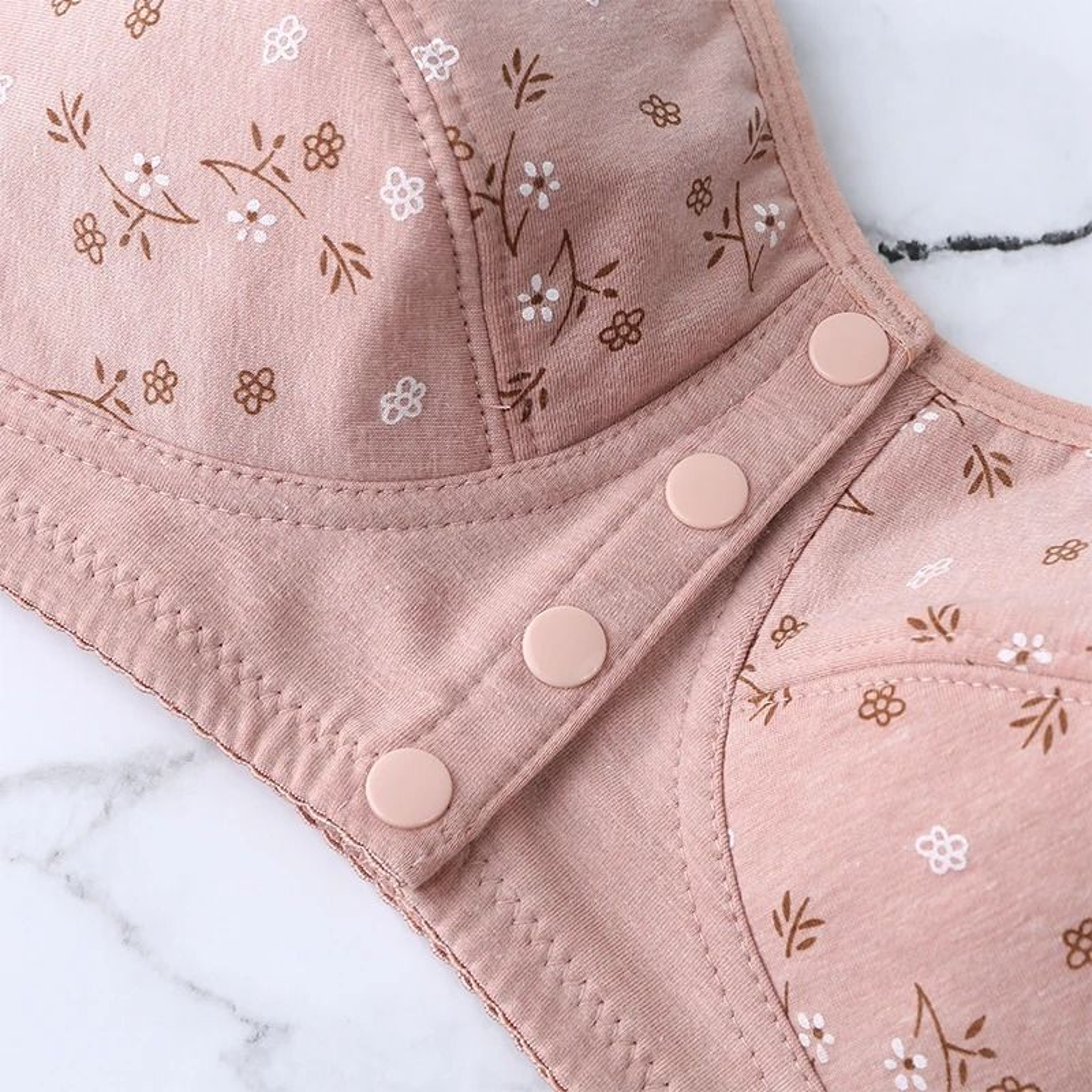 Comfortable Cotton Wireless Bra With Front Closure For Women 4