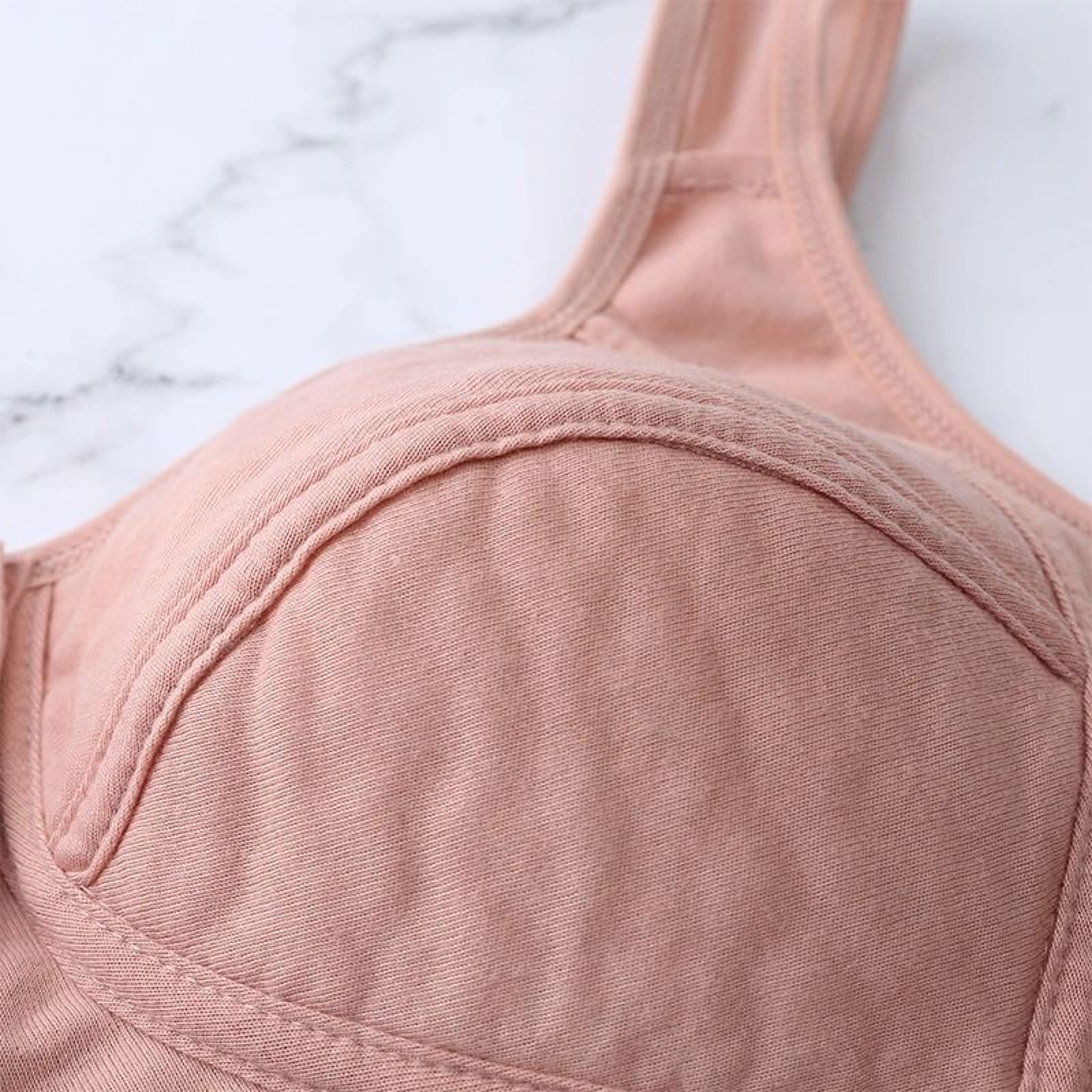 Comfortable Cotton Wireless Bra With Front Closure For Women 5