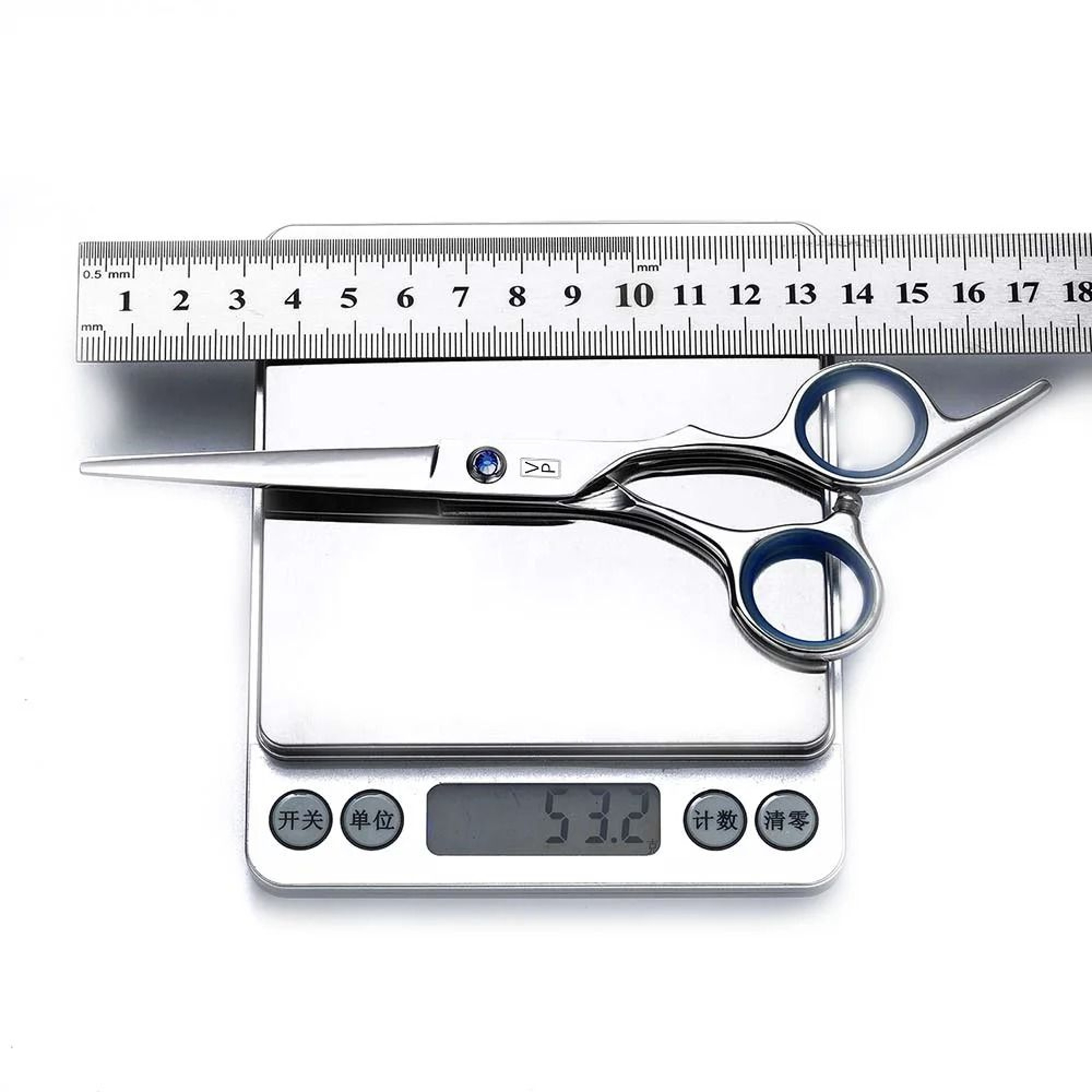 VP 6 Inch Stainless Steel Cutting And Thinning Scissors For Hair 3