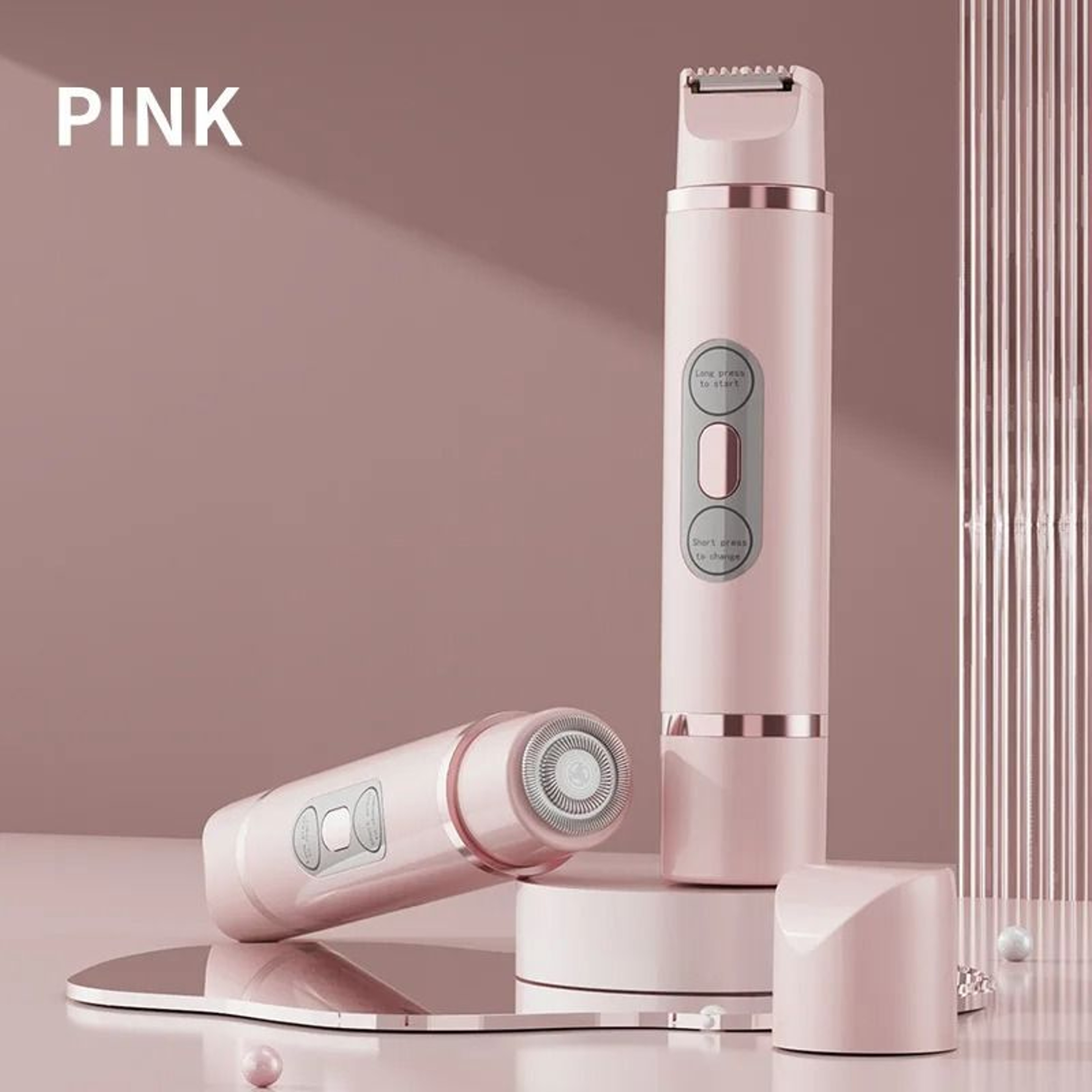 D0AB Electric Trimmer Shaver Women Waterproof Wet Dry Body Hair Trimmer 9