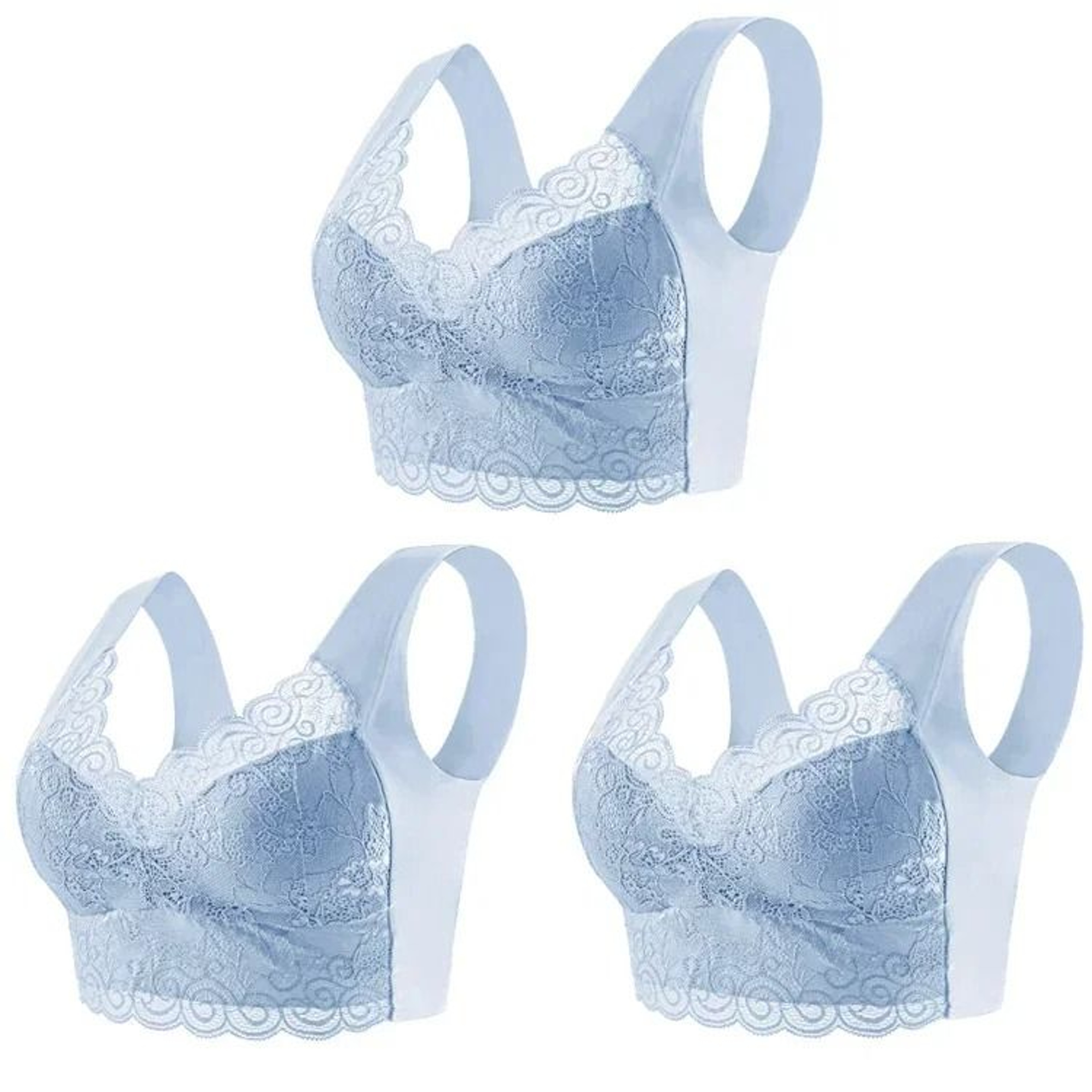 Seamless Lace Bra Top With Ice Silk Comfort And Wire Free Support For Women 10