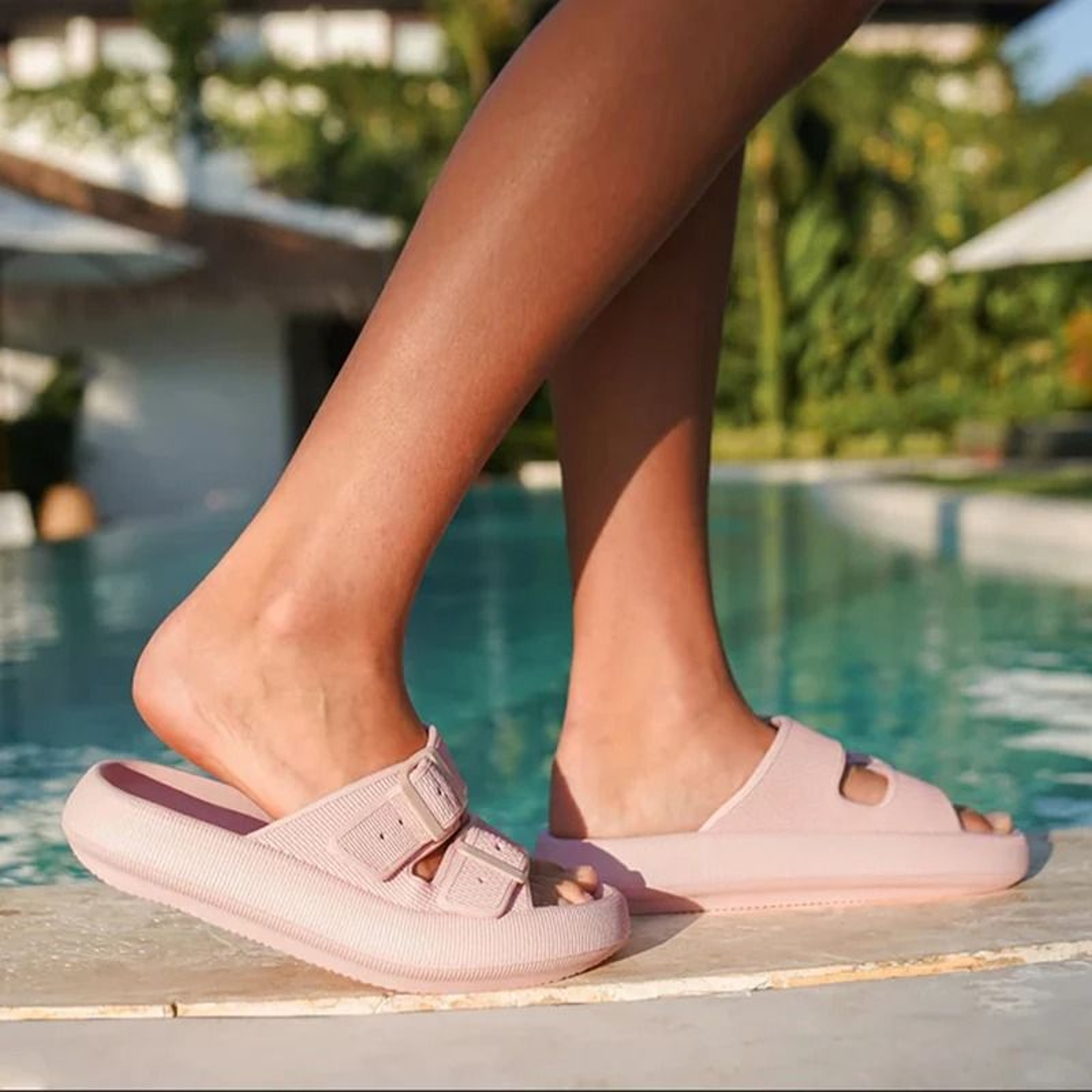 Cushion Sandals Cloud Soft Sole Slides Platform Slippers Non Slip Footwear 3