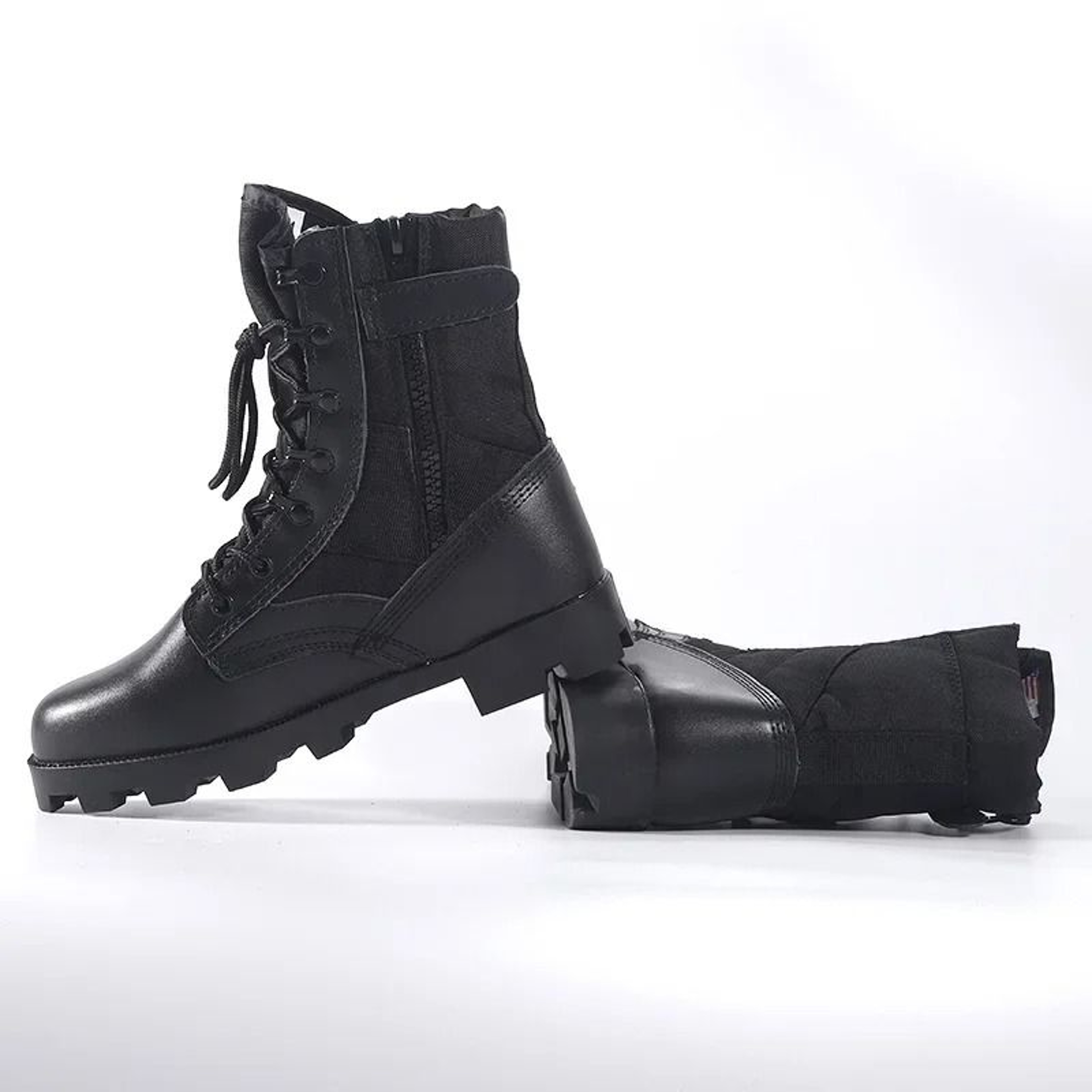 Mens Lace Up Waterproof Canvas Tactical Combat Desert Ankle Boots 9