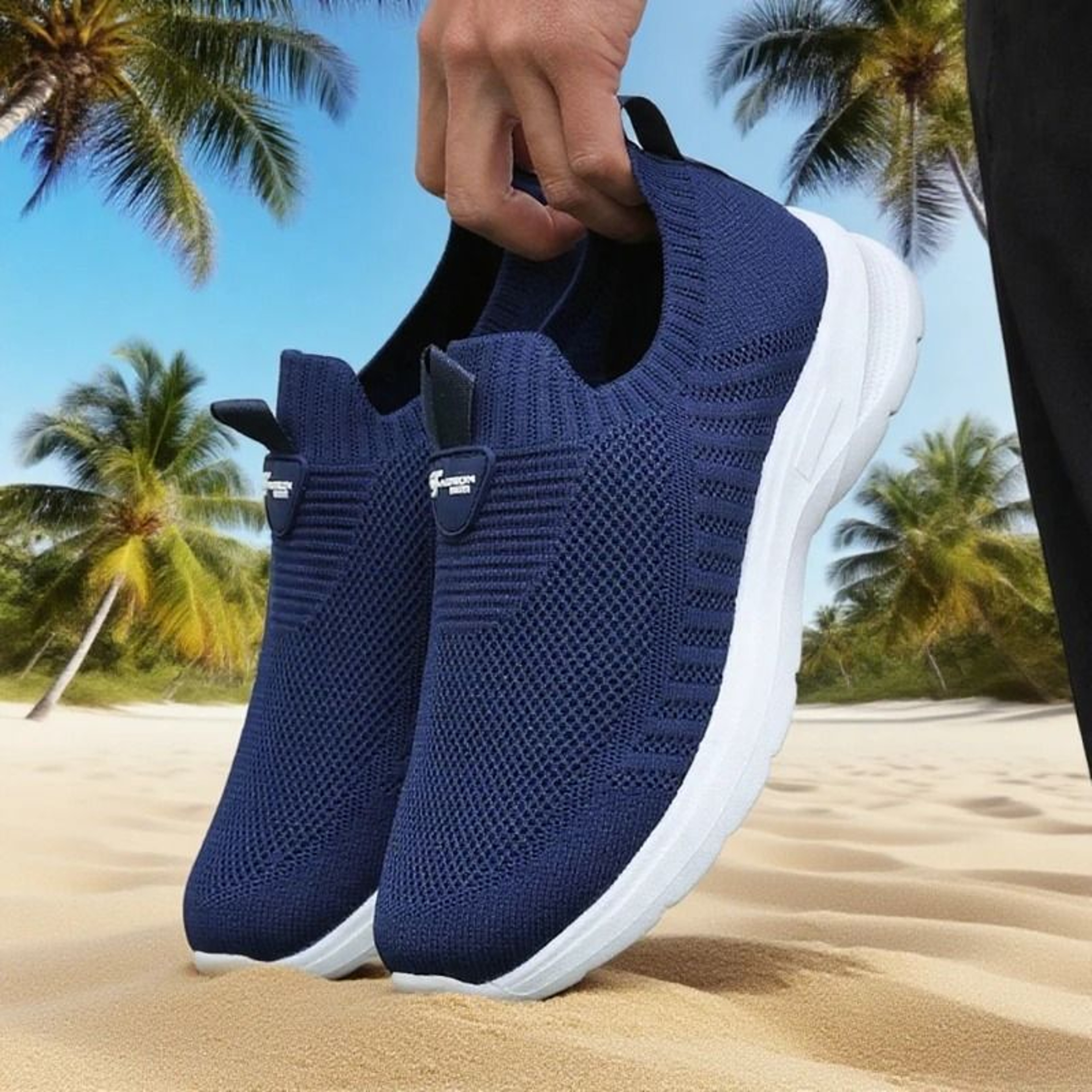 Lightweight Mens Outdoor Walking Casual Sneaker Slip On 8